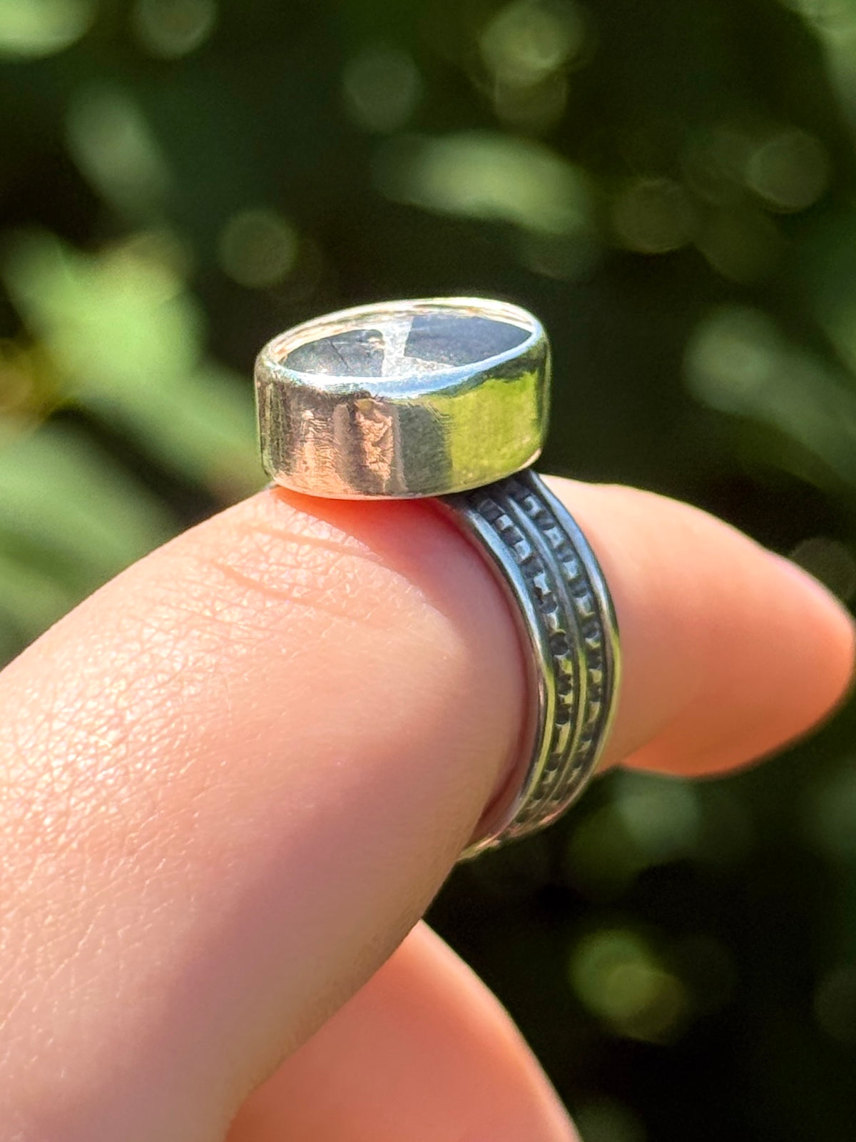White Buffalo Turquoise Statement Ring