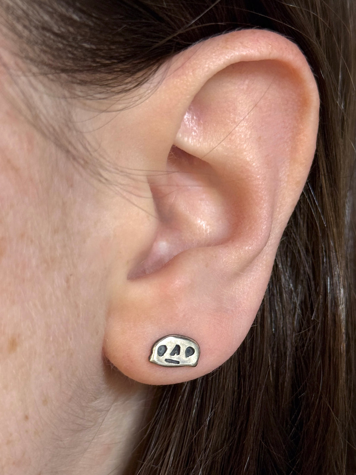 Wide Dude Stud Earrings