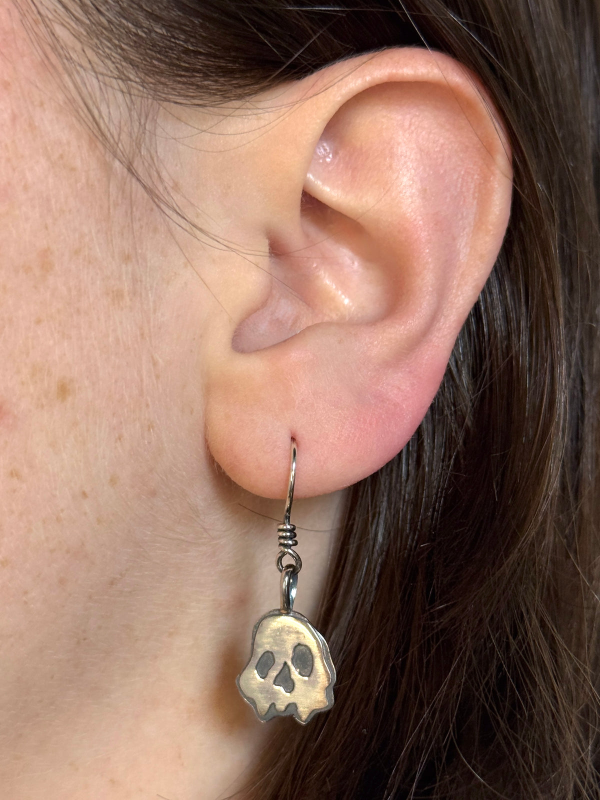 Skull Drop Earrings