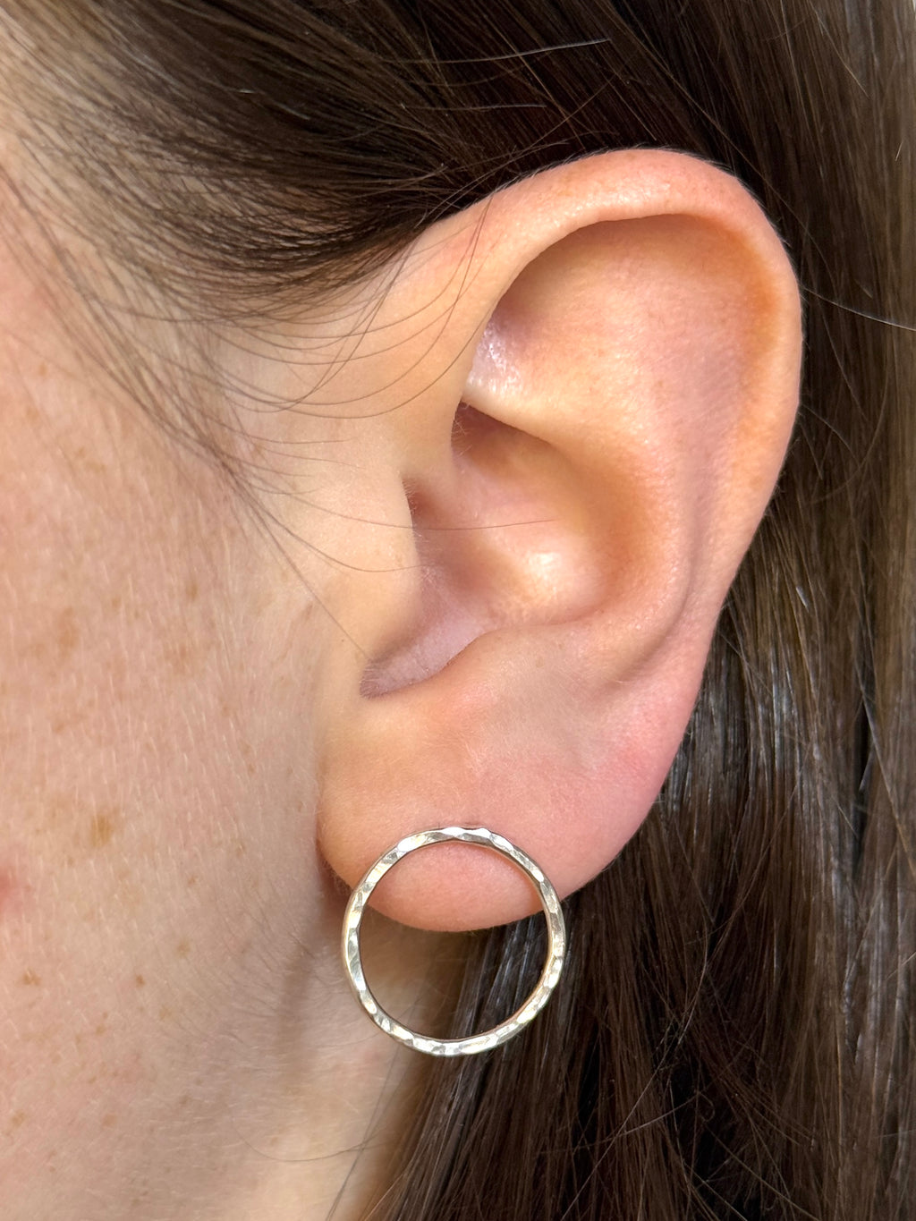 Circle Stud Earrings