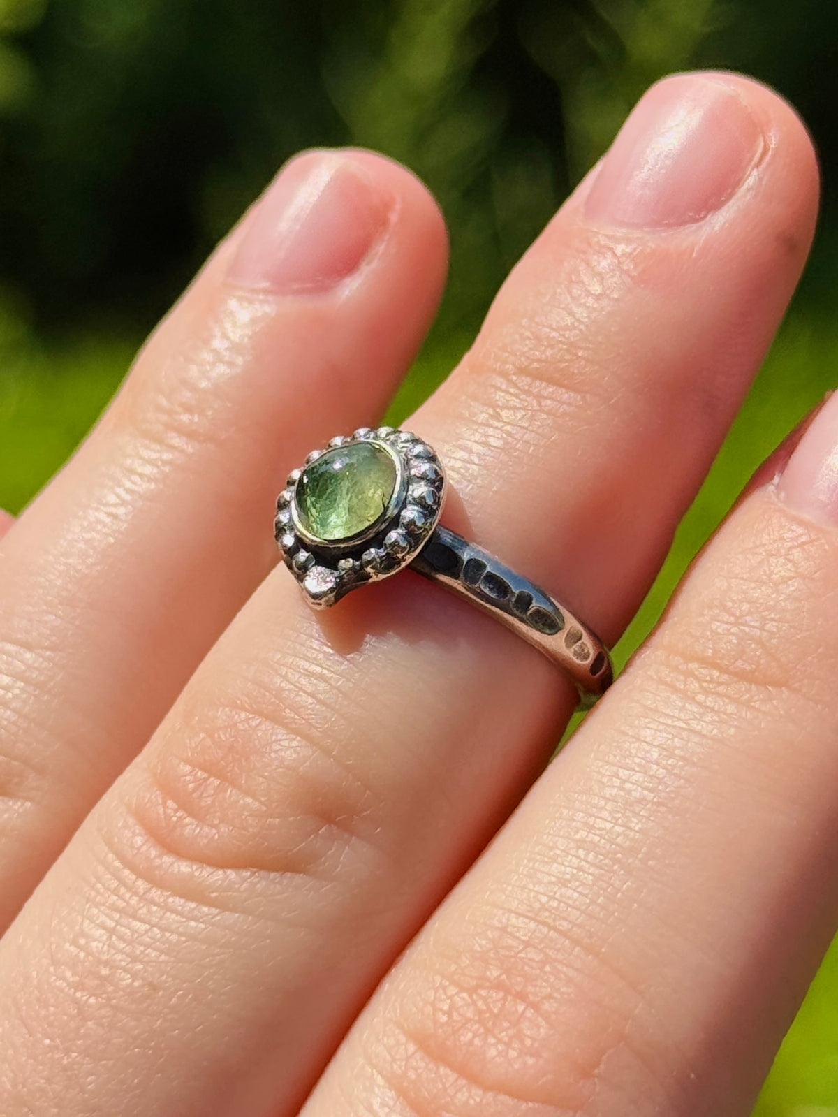 Green Tourmaline Ring