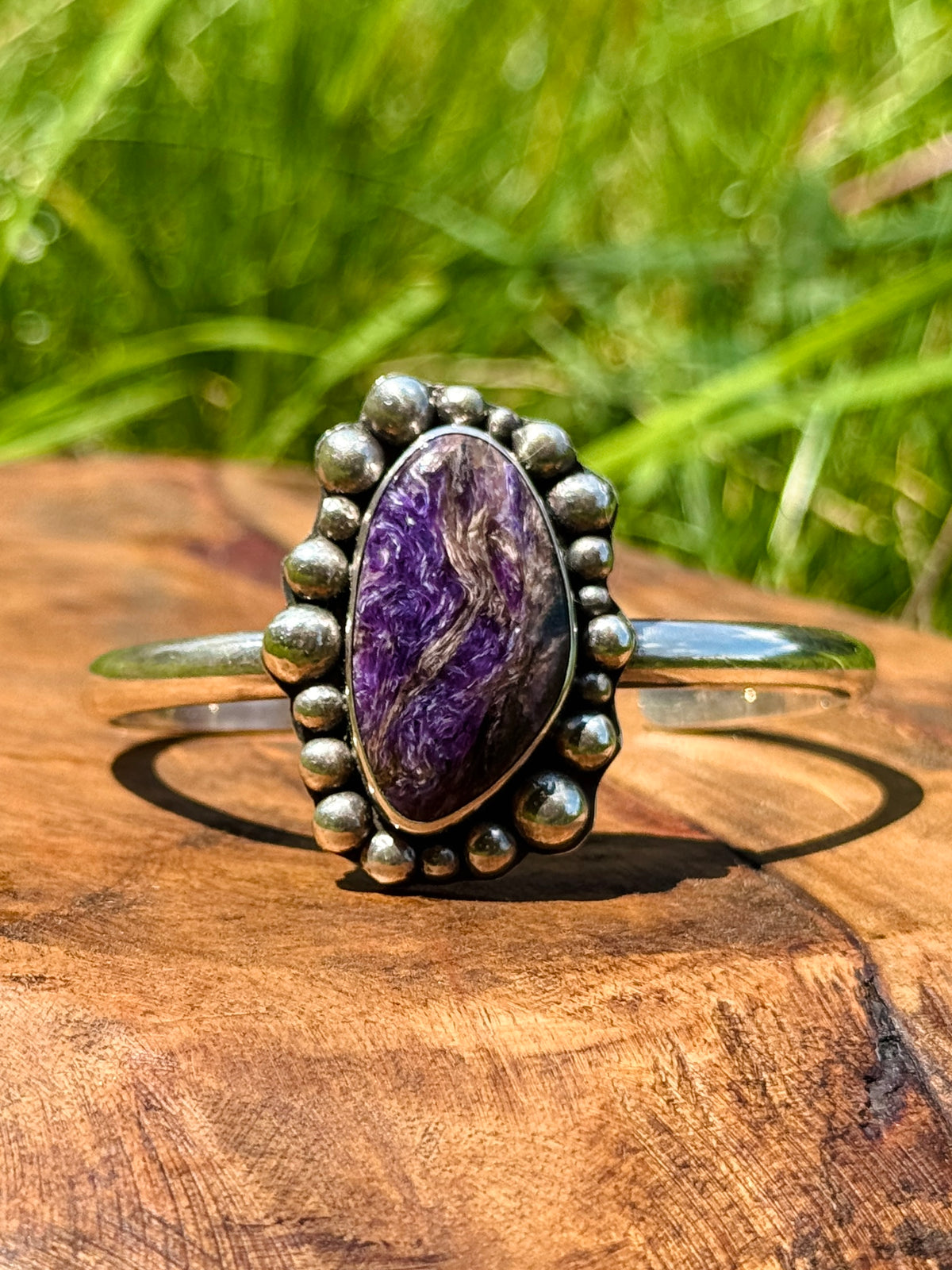 Charoite Cuff Bracelet