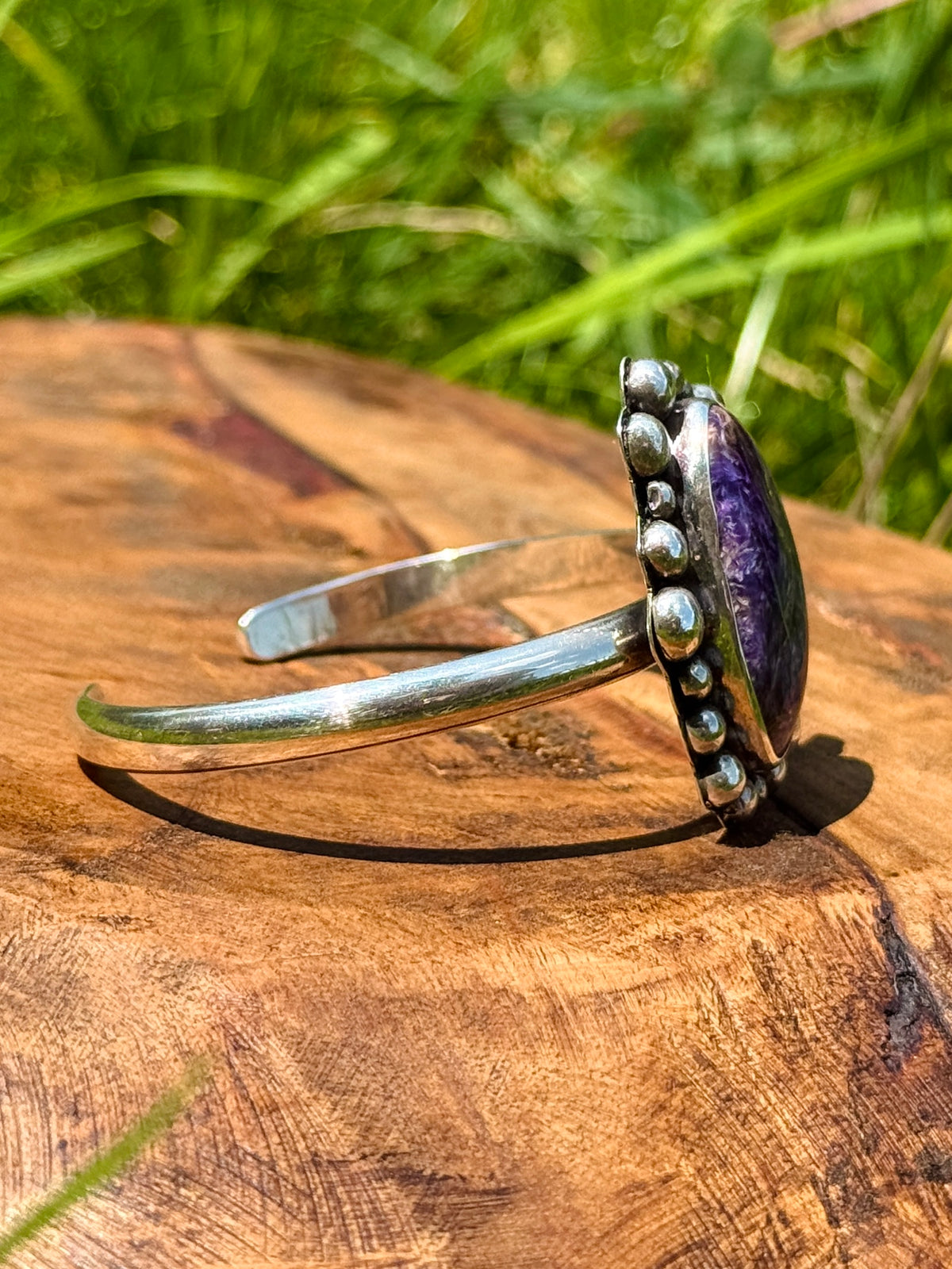 Charoite Cuff Bracelet