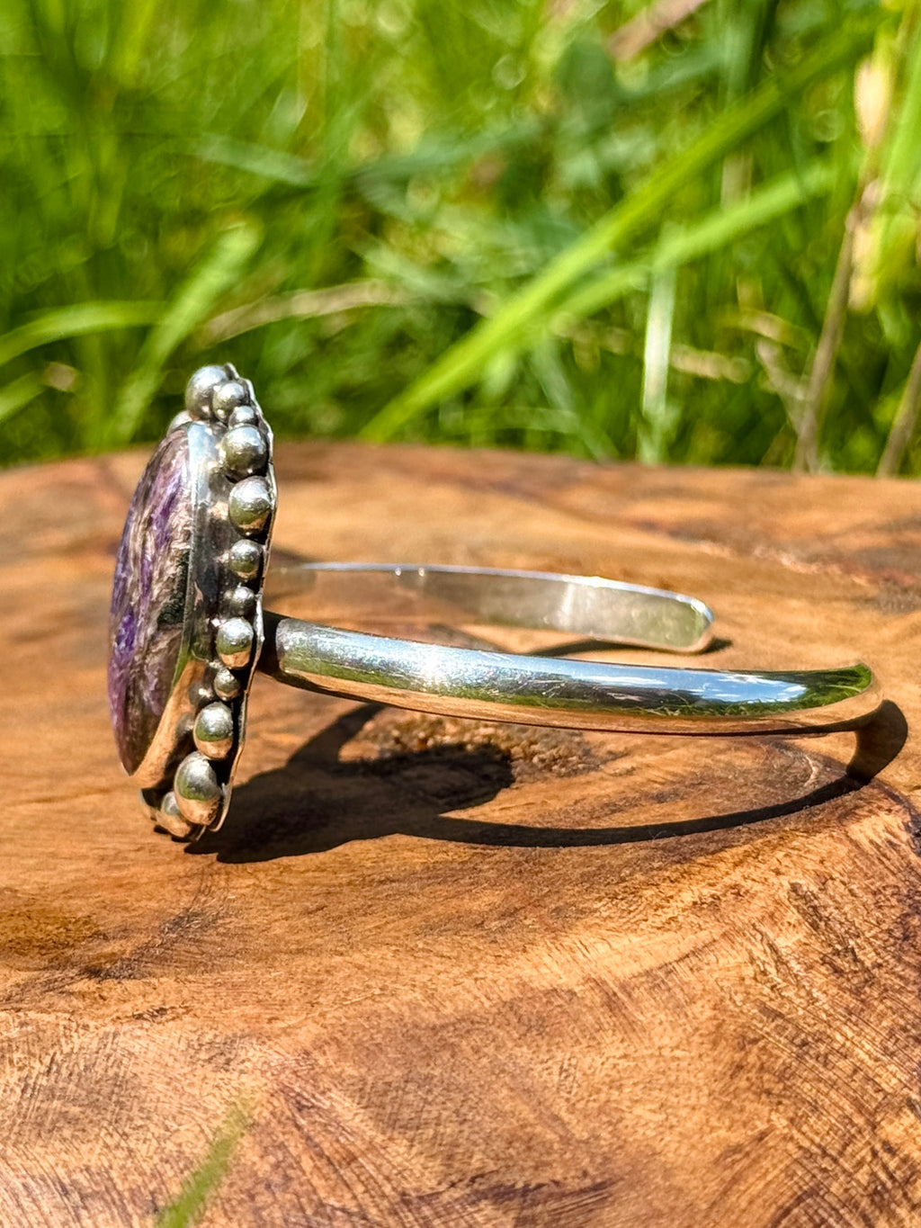 Charoite Cuff Bracelet