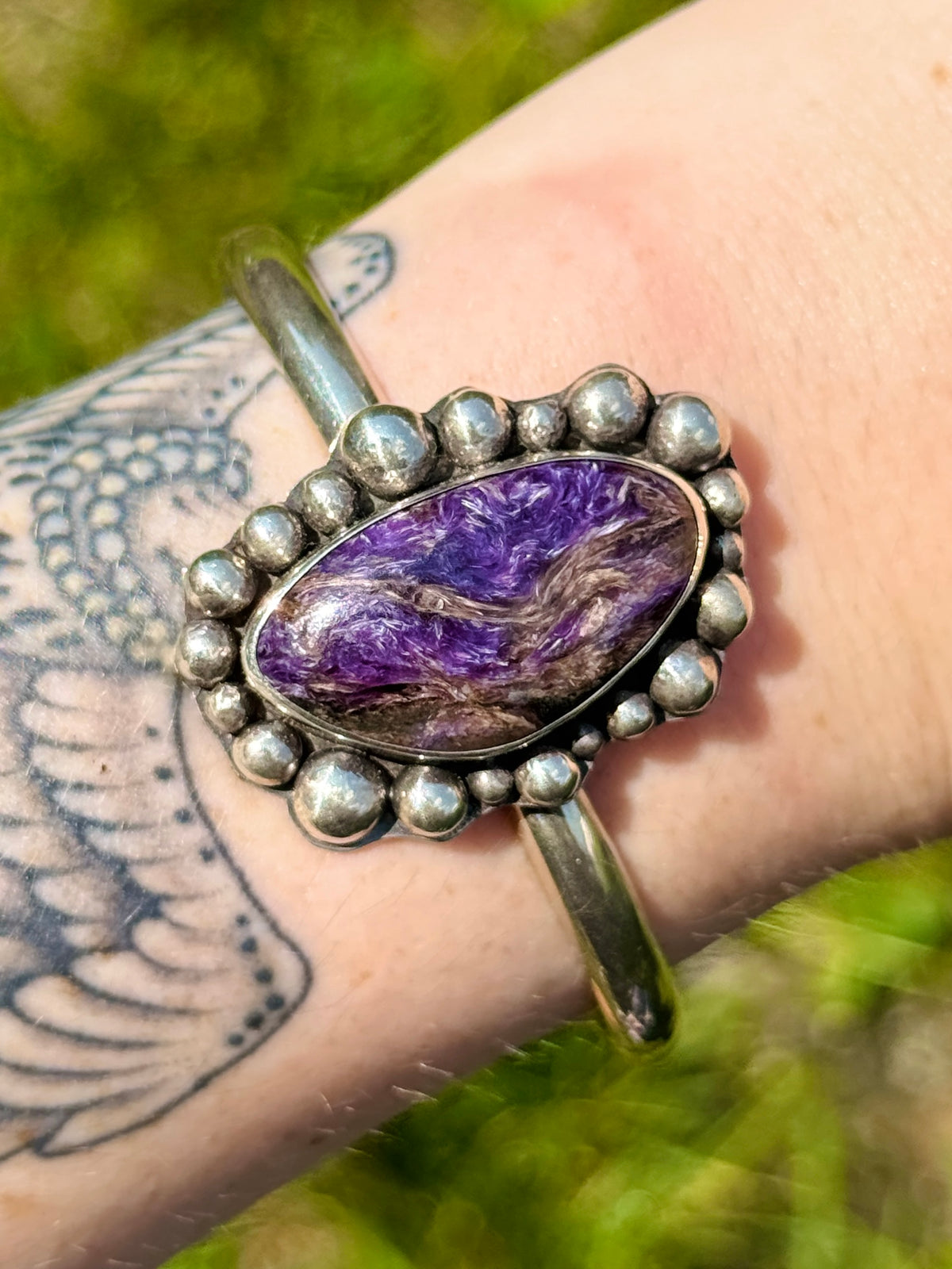 Charoite Cuff Bracelet
