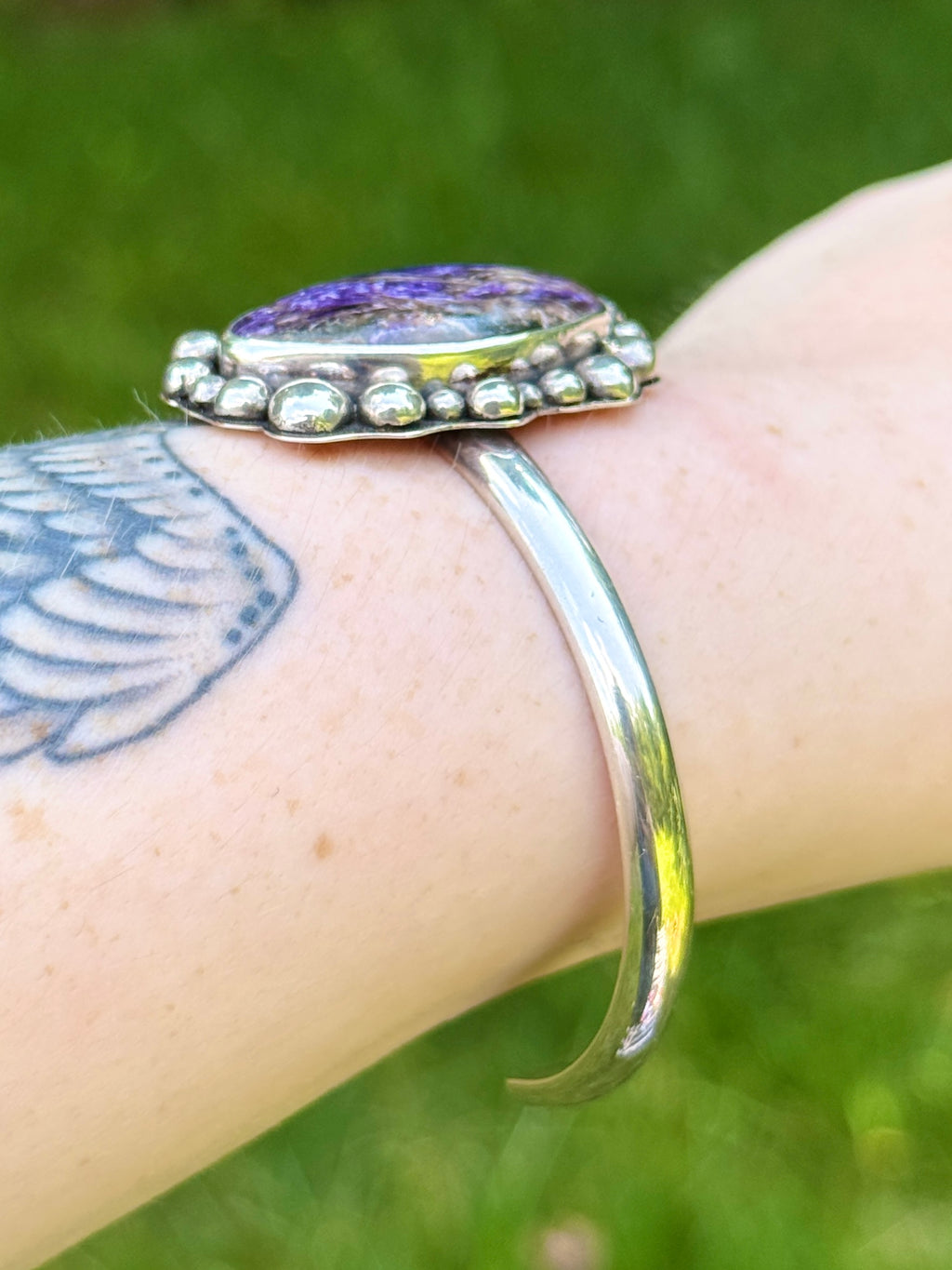 Charoite Cuff Bracelet