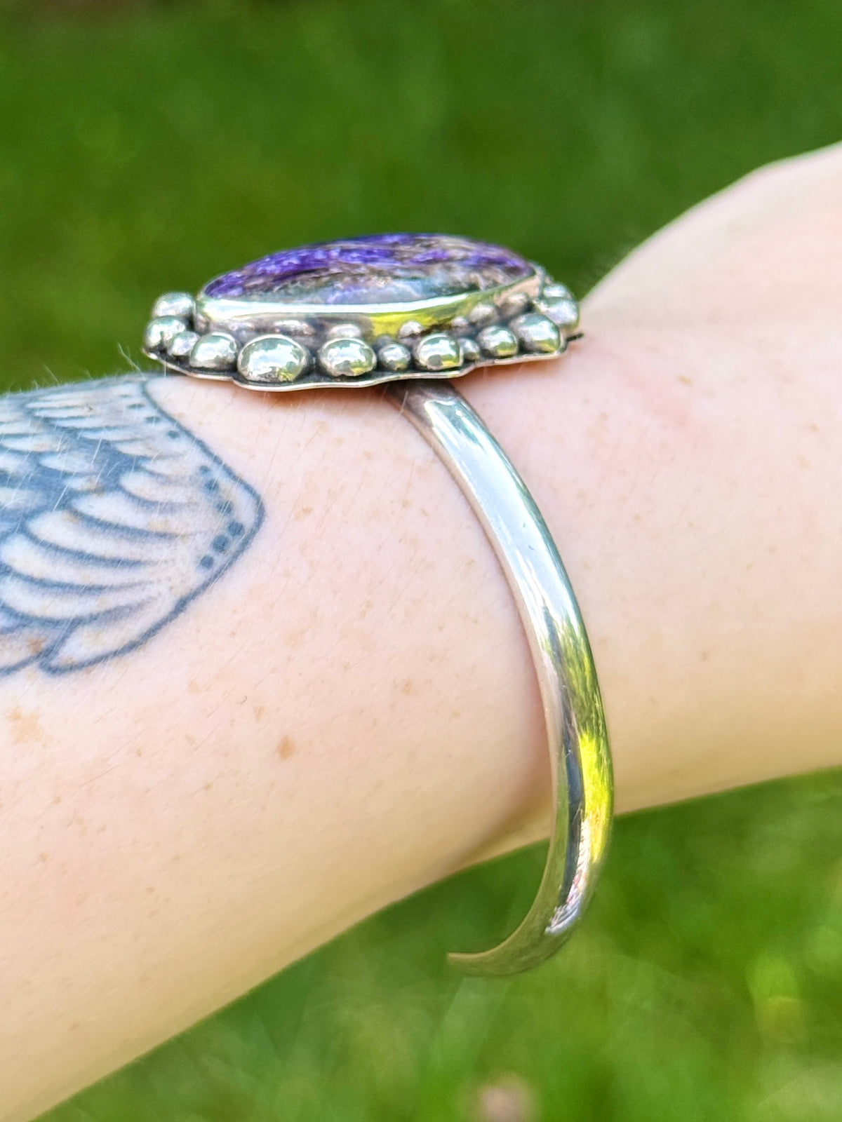 Charoite Cuff Bracelet