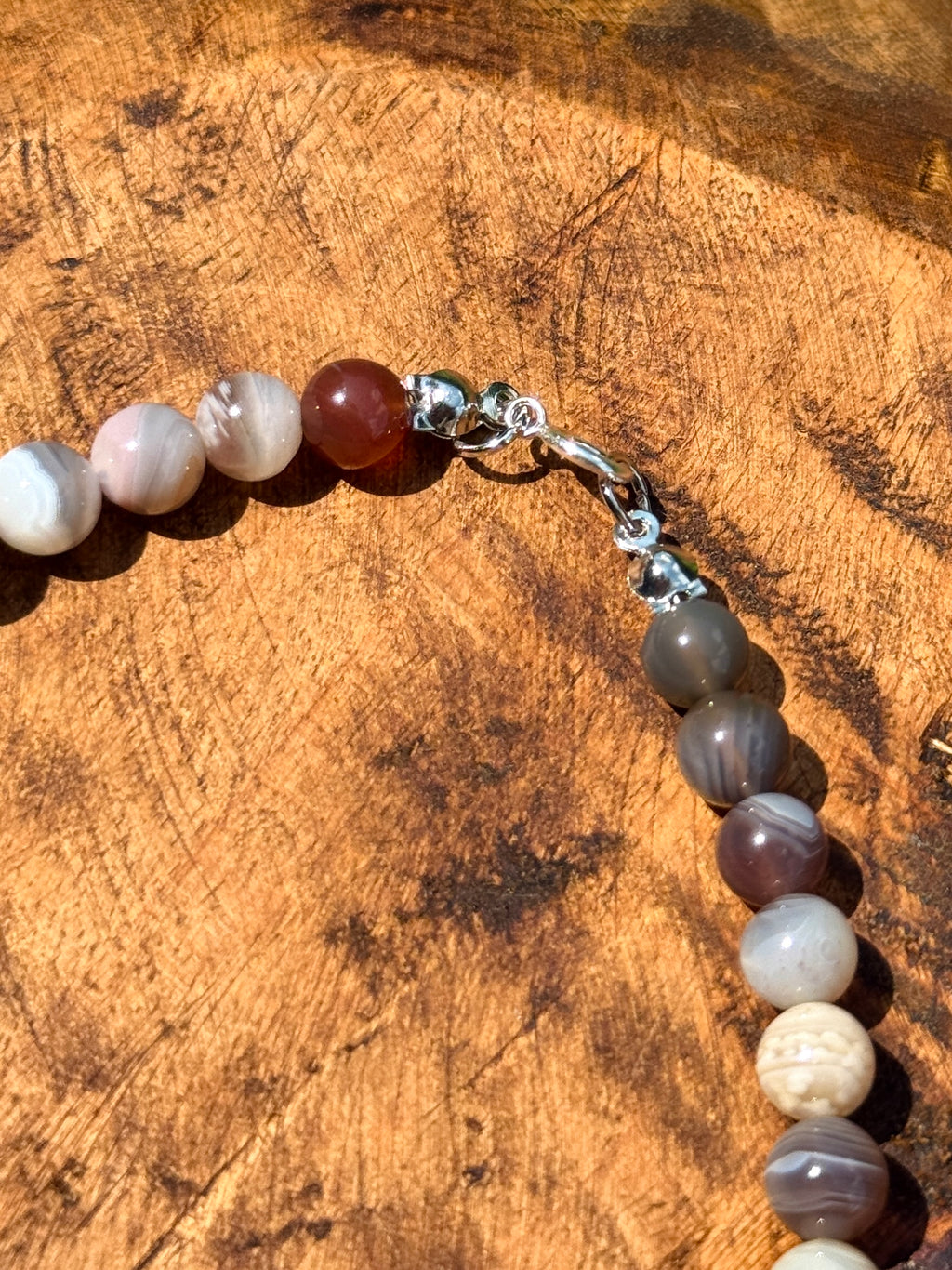 Raw Chrysoprase & Agate Choker