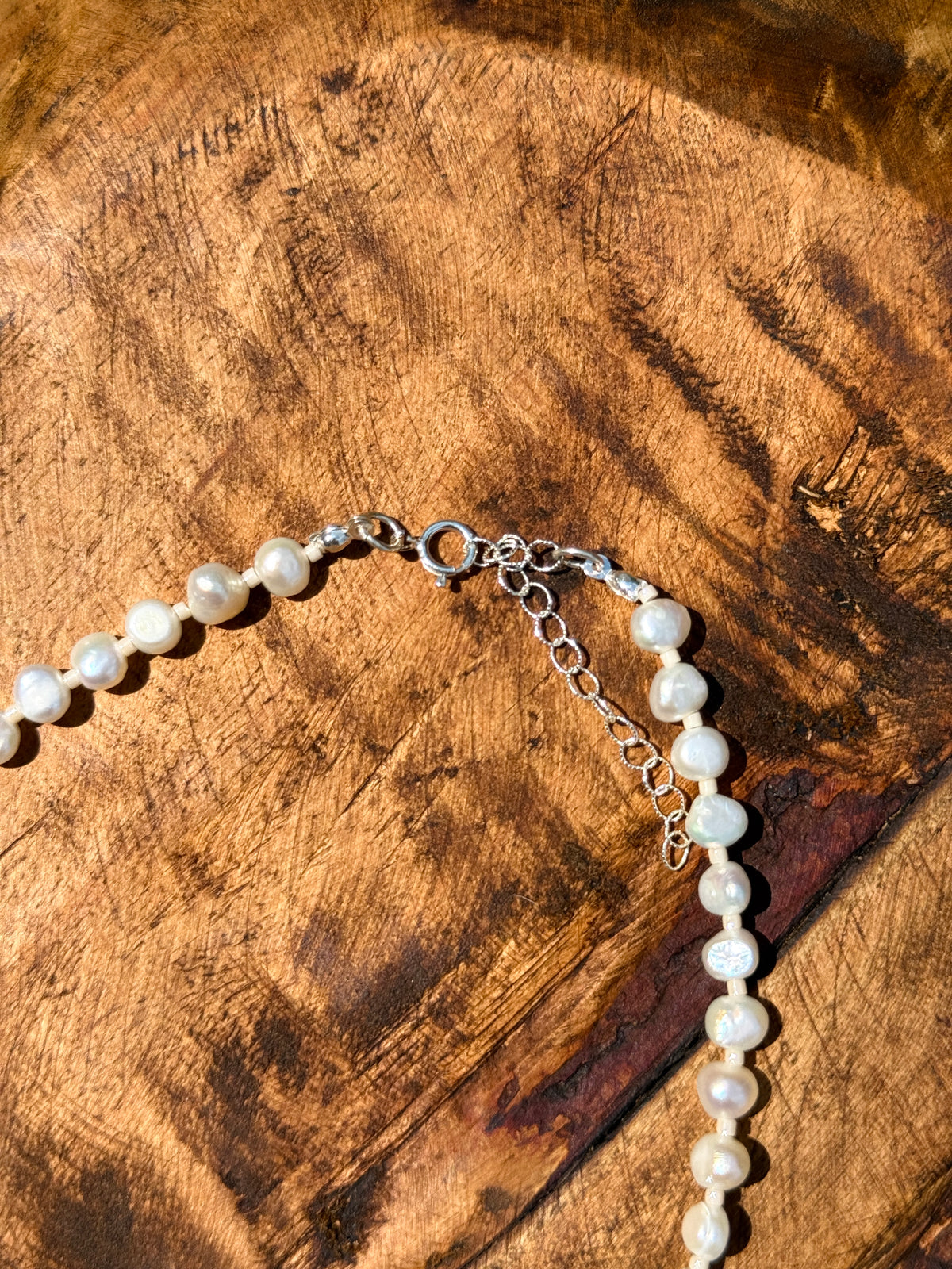 White Pearl and Turquoise Choker