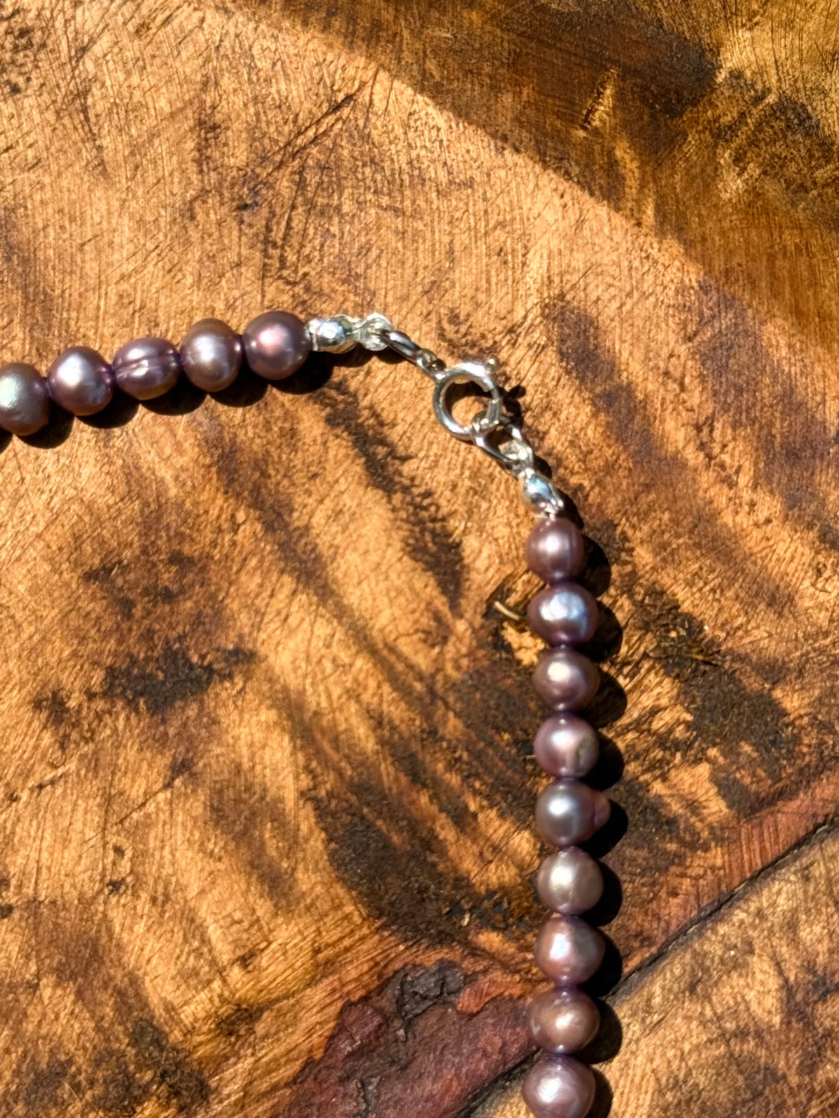 Purple Pearl & Chrysoprase Choker