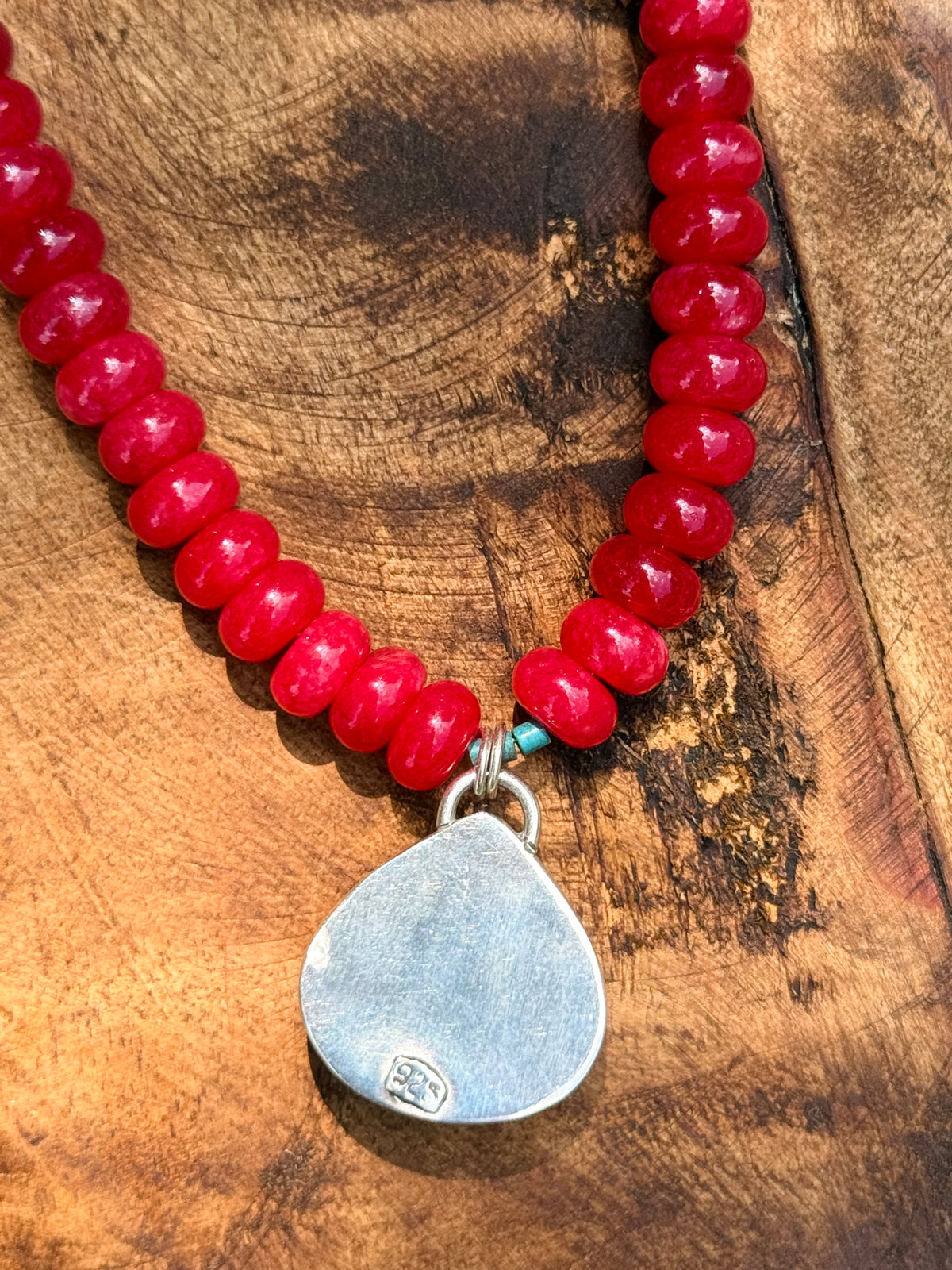 Red Jade Statement Necklace