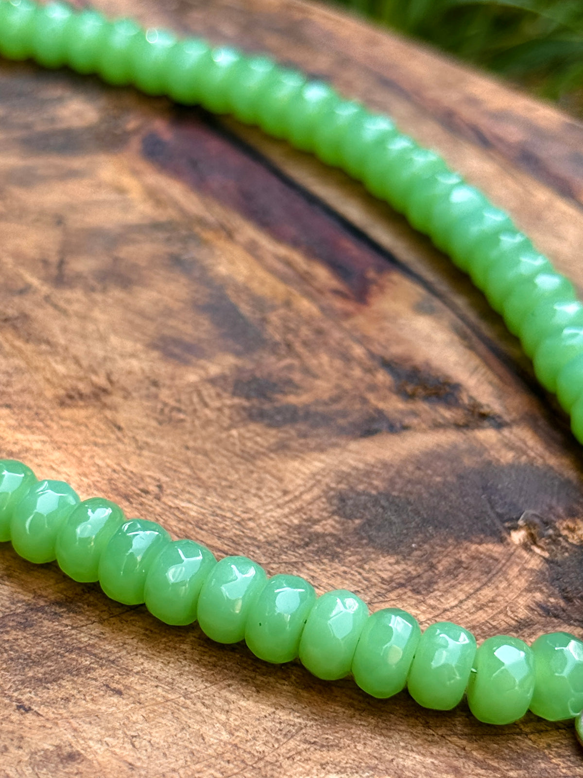 Shimmering Green Jade & Amethyst Statement Necklace