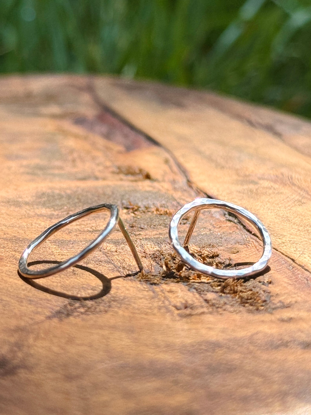 Circle Stud Earrings