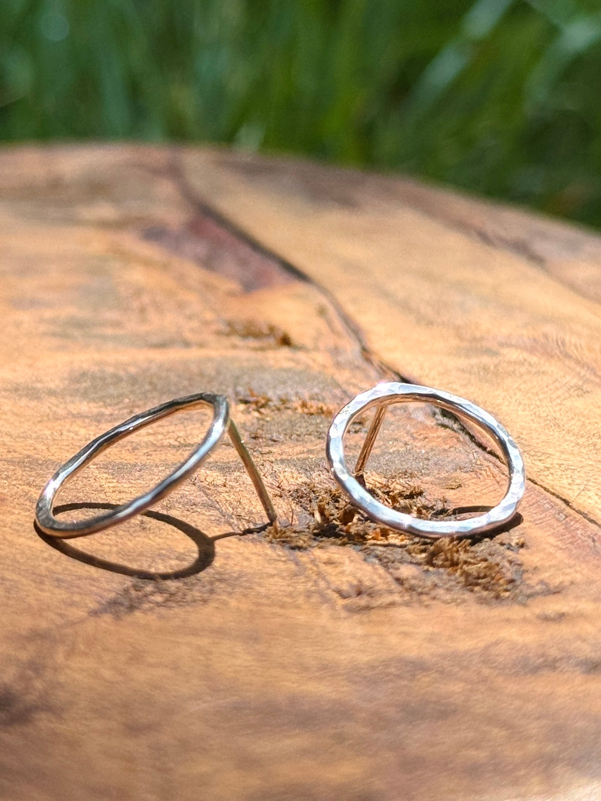 Circle Stud Earrings