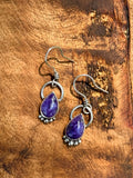 Charoite Drop Earrrings