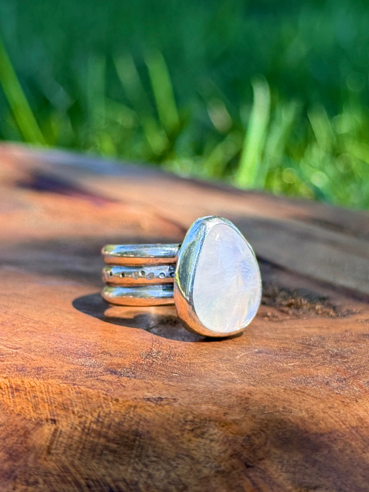 Chunky Moonstone Ring