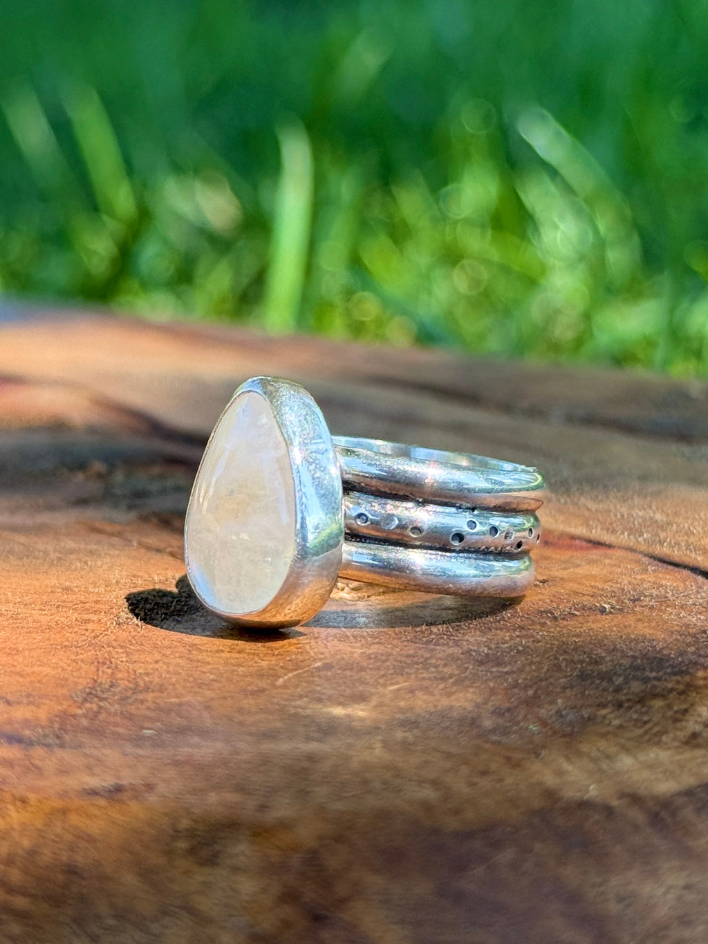 Chunky Moonstone Ring