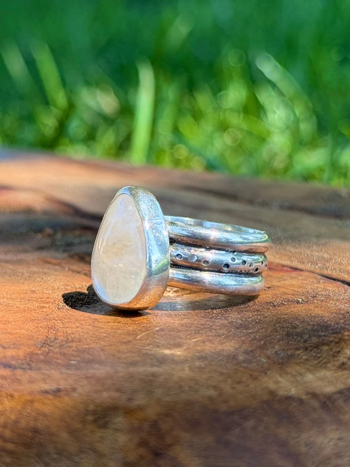 Chunky Moonstone Ring