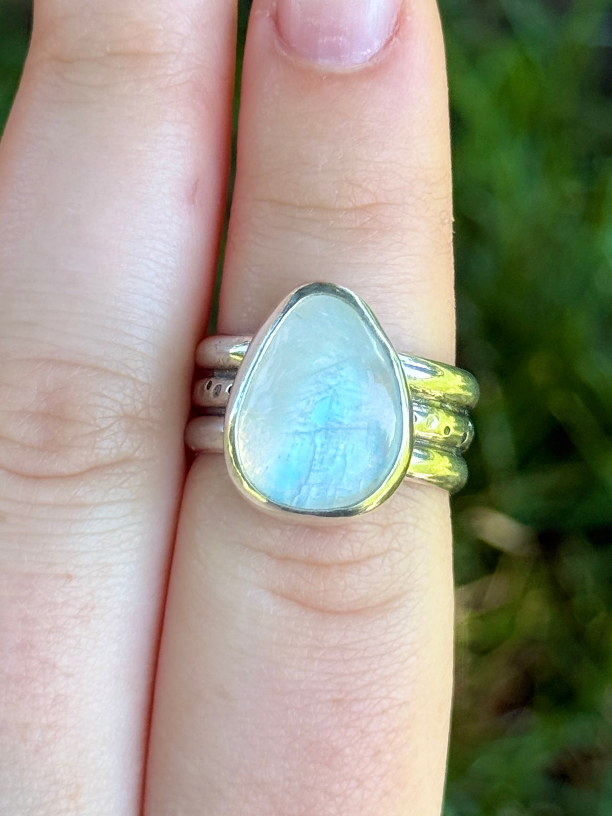 Chunky Moonstone Ring