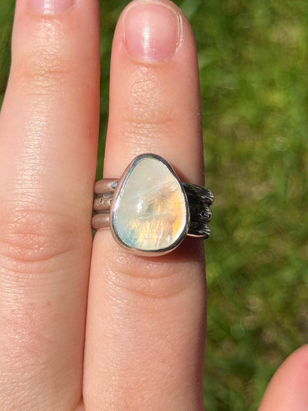 Chunky Moonstone Ring
