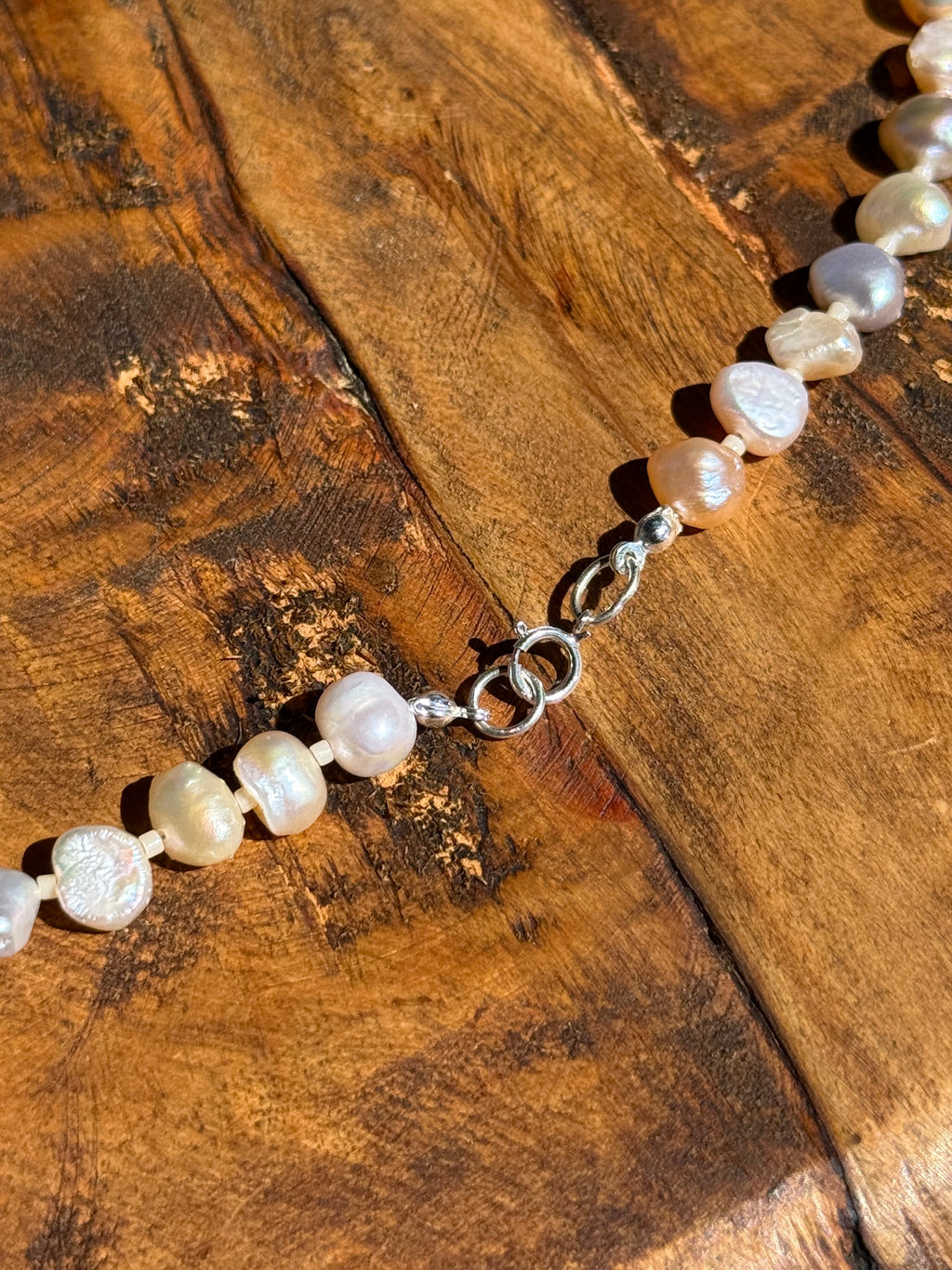 Rose Pearl and Turquoise Choker
