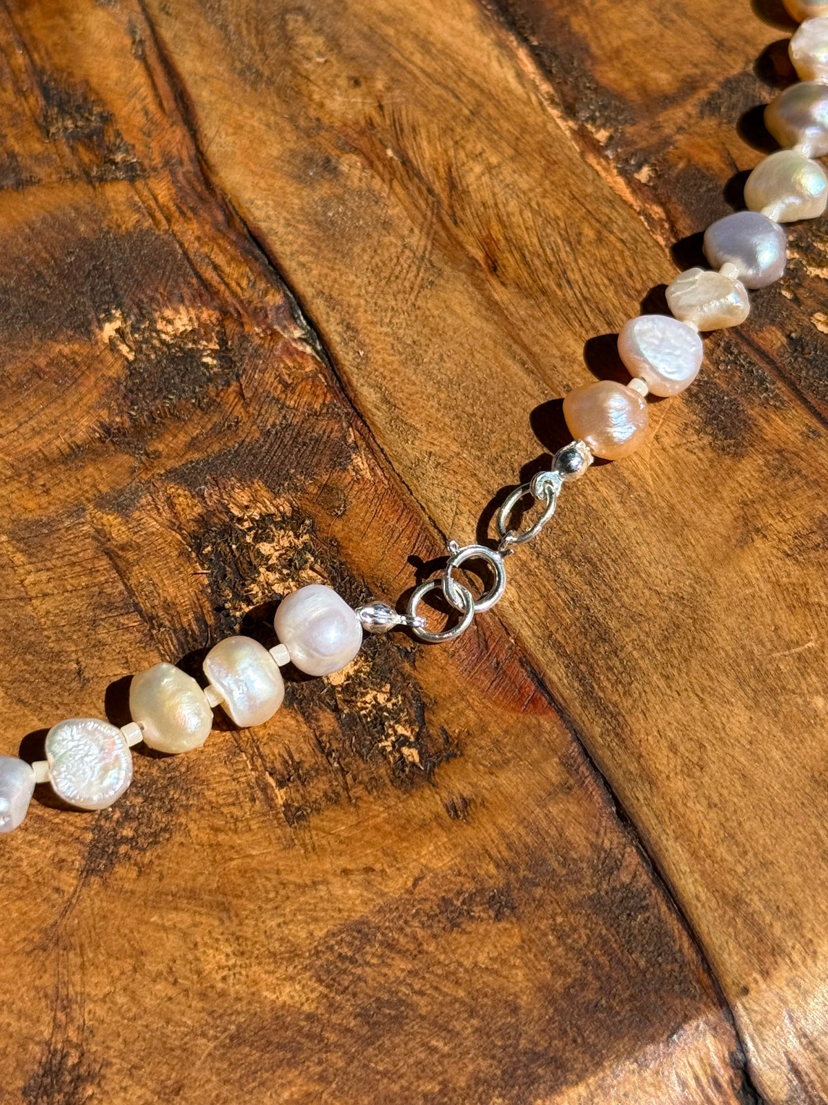 Rose Pearl and Turquoise Choker