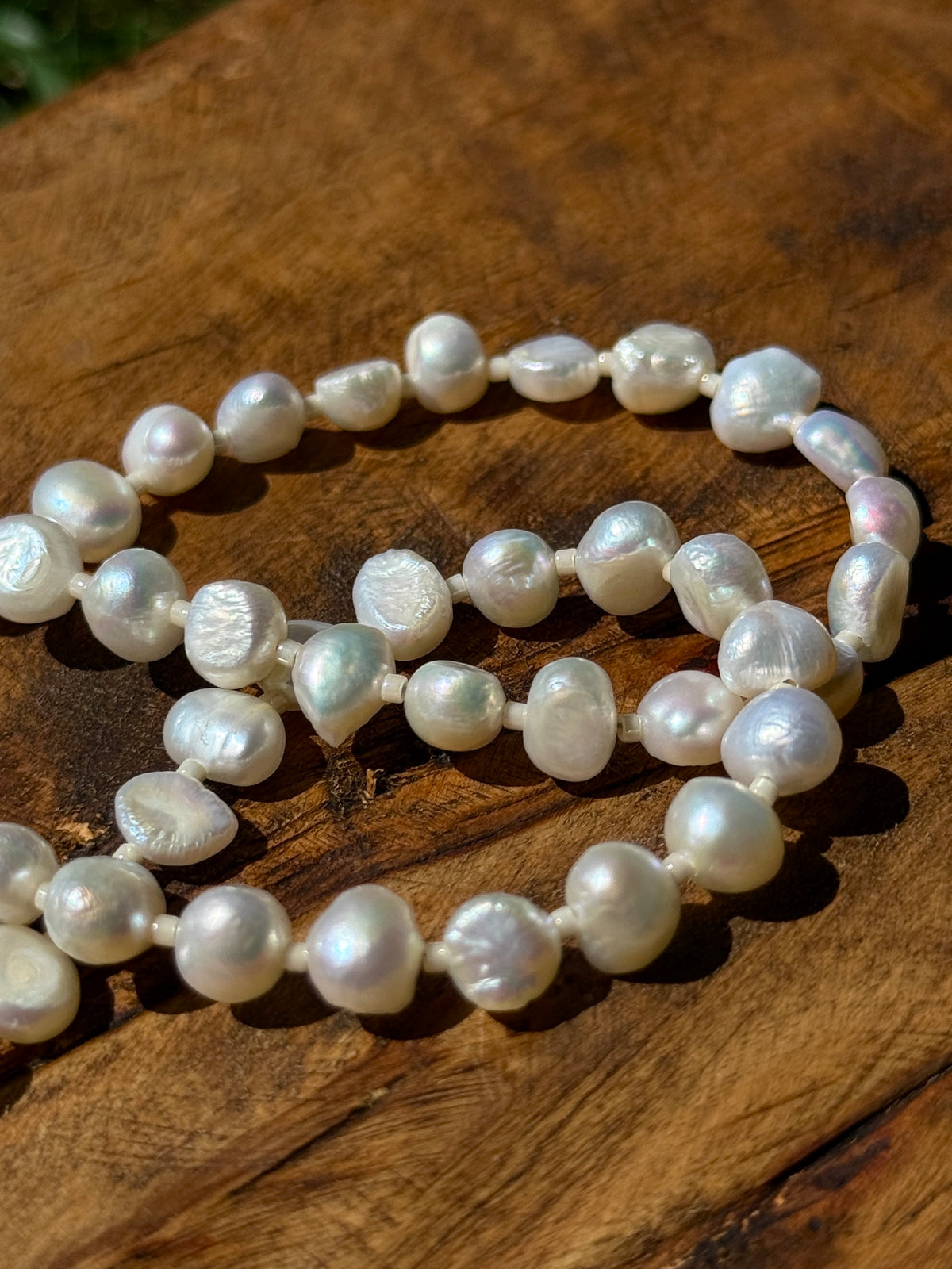 White Pearl and Turquoise Choker