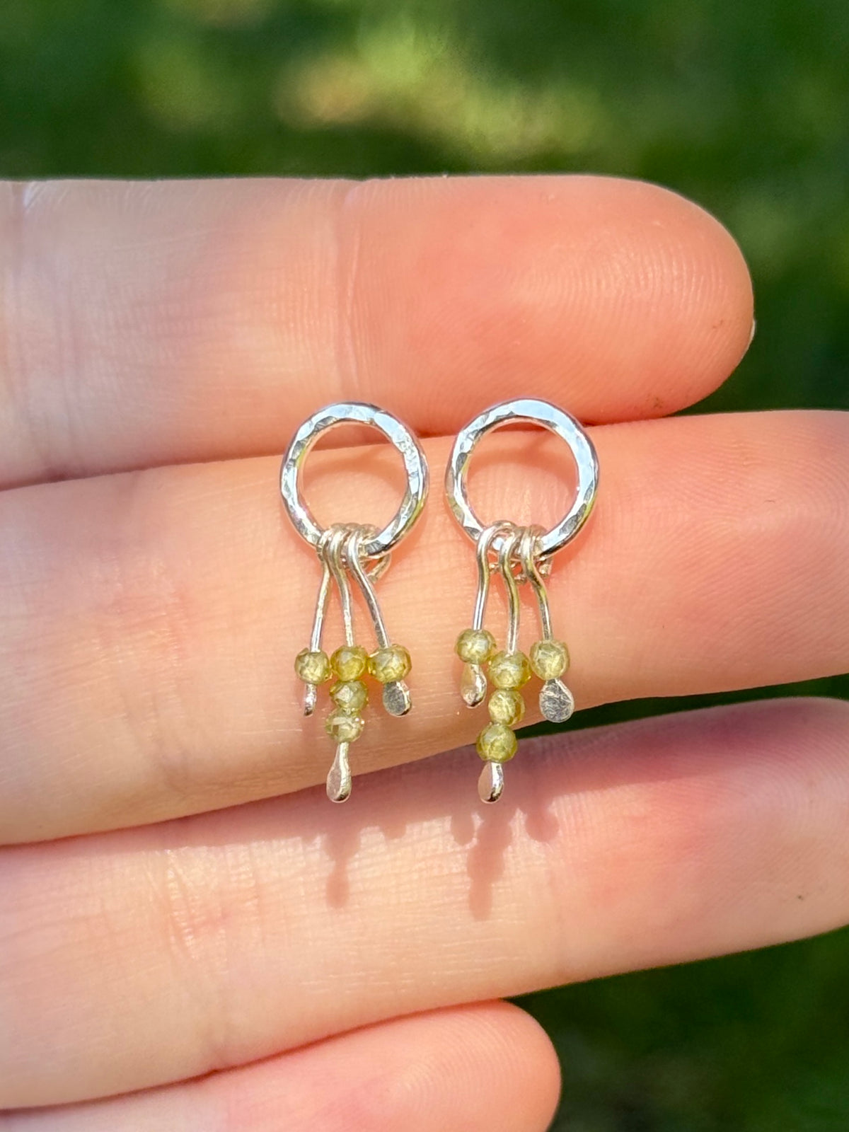 Mini Zircon Fringe Stud Earrings