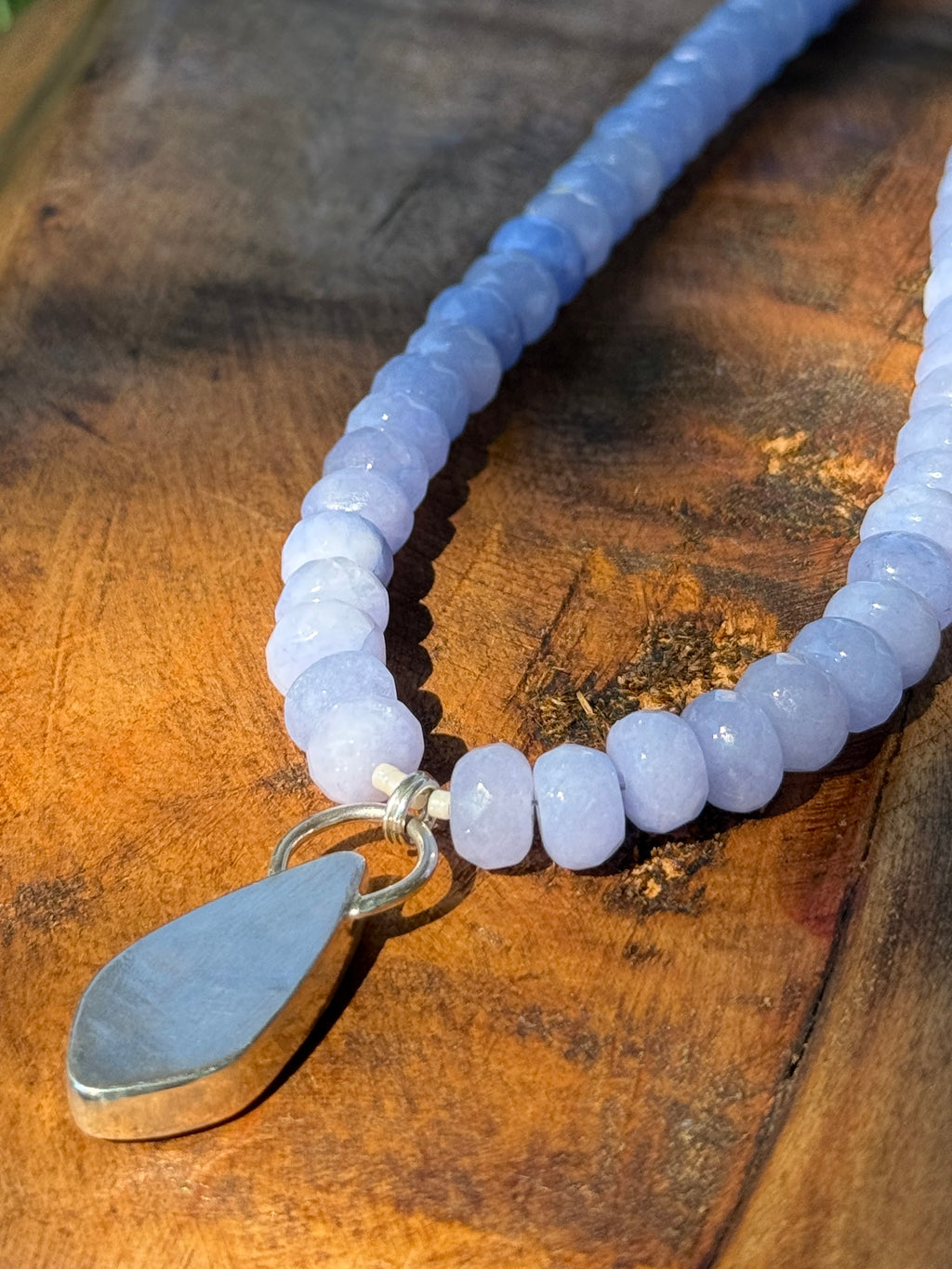 Blue Calcite Statement Necklace