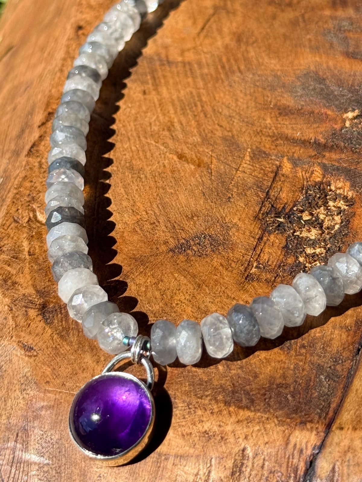Sparkly Quartz & Amethyst Necklace