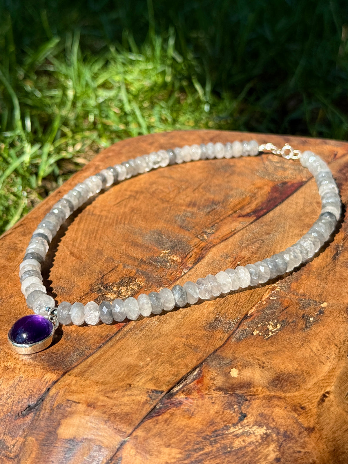 Sparkly Quartz & Amethyst Necklace