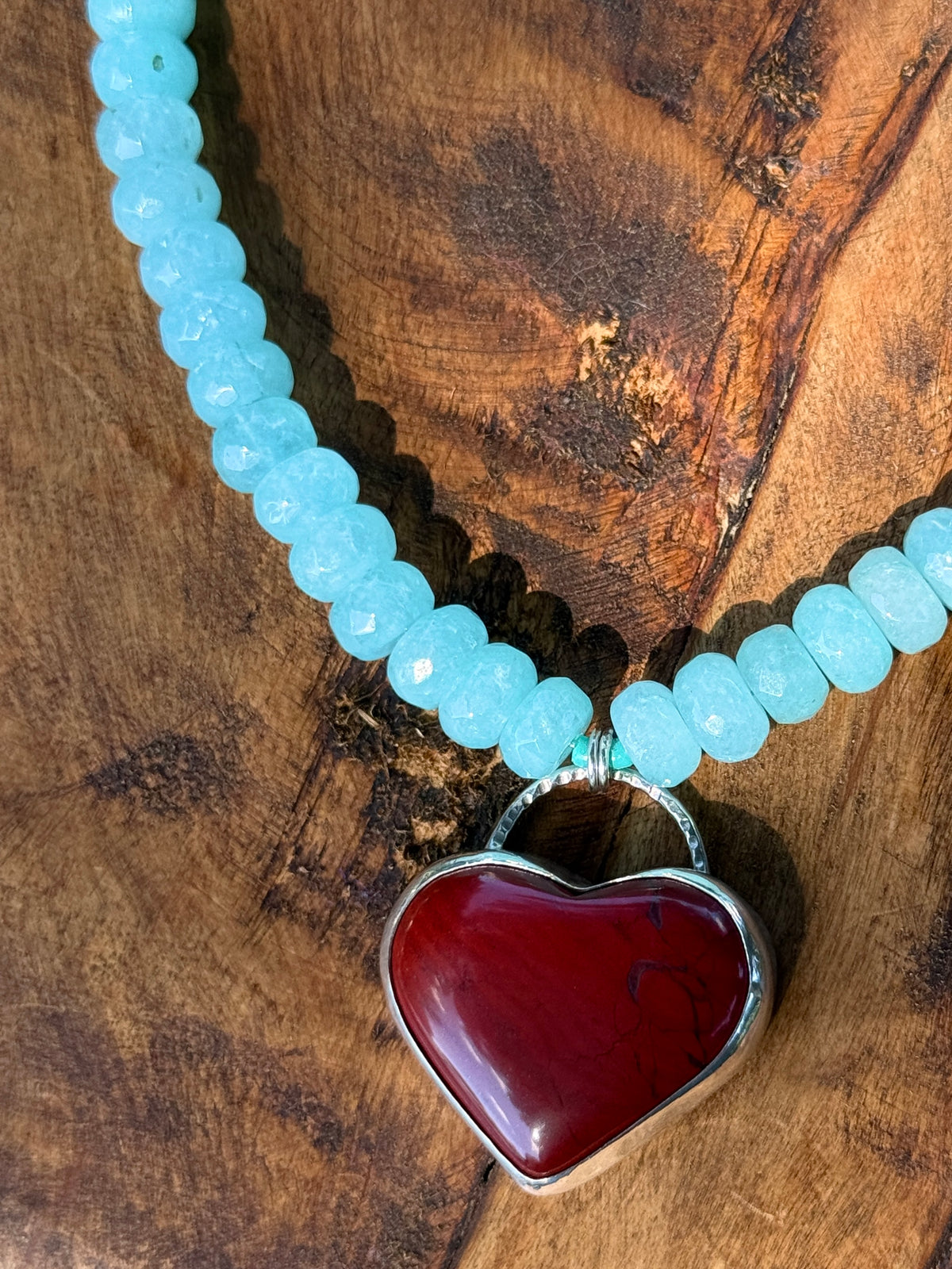 Big Red Heart Statement Necklace