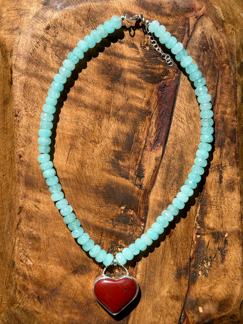 Big Red Heart Statement Necklace