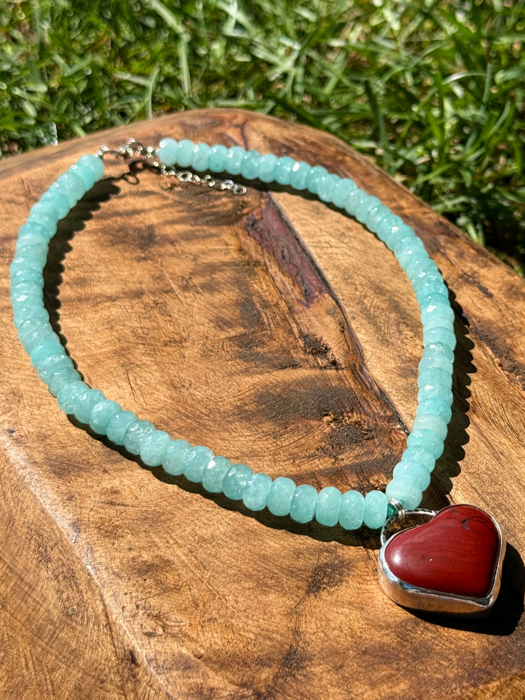 Big Red Heart Statement Necklace