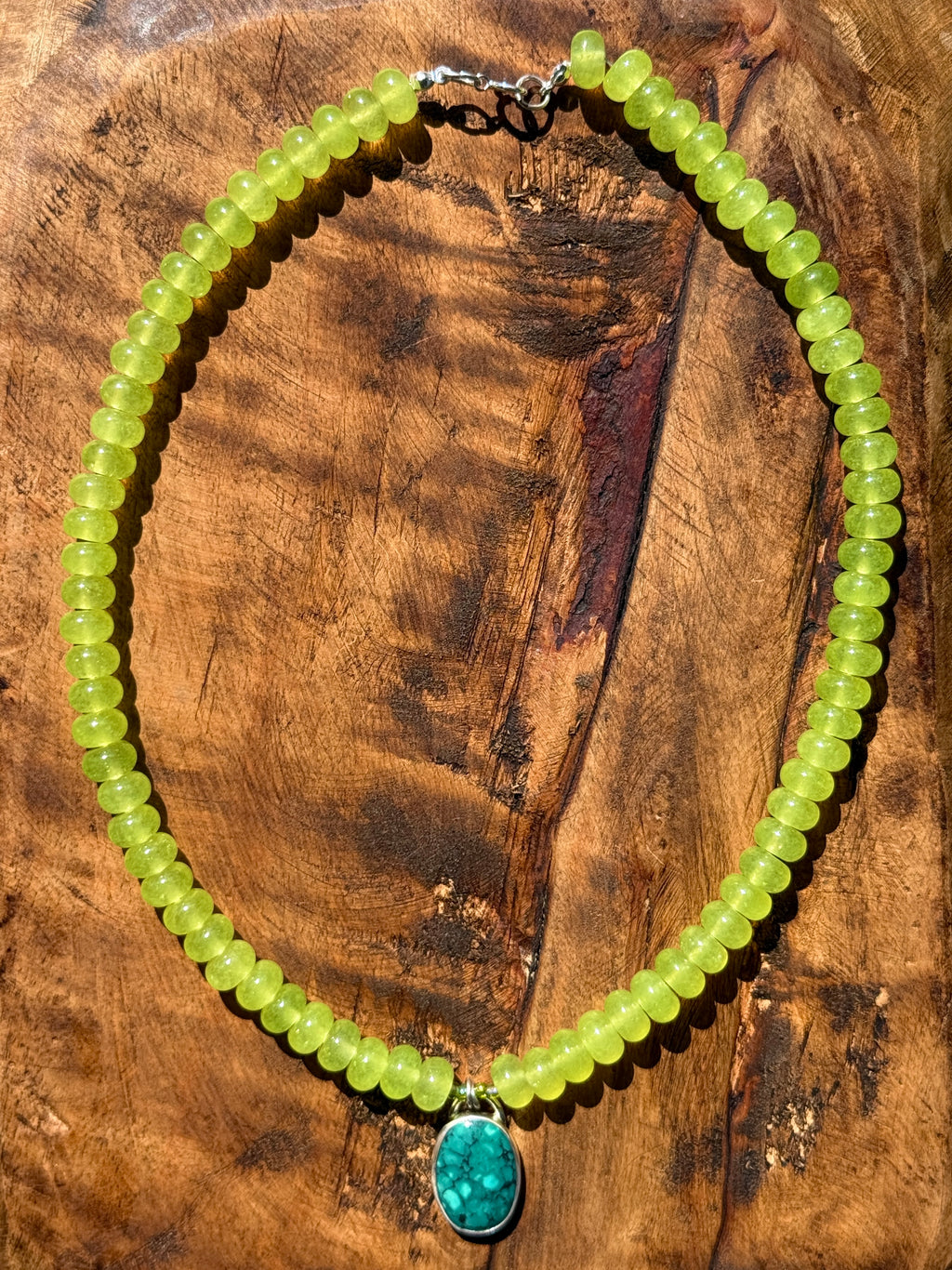 Neon Turquoise Statement Necklace