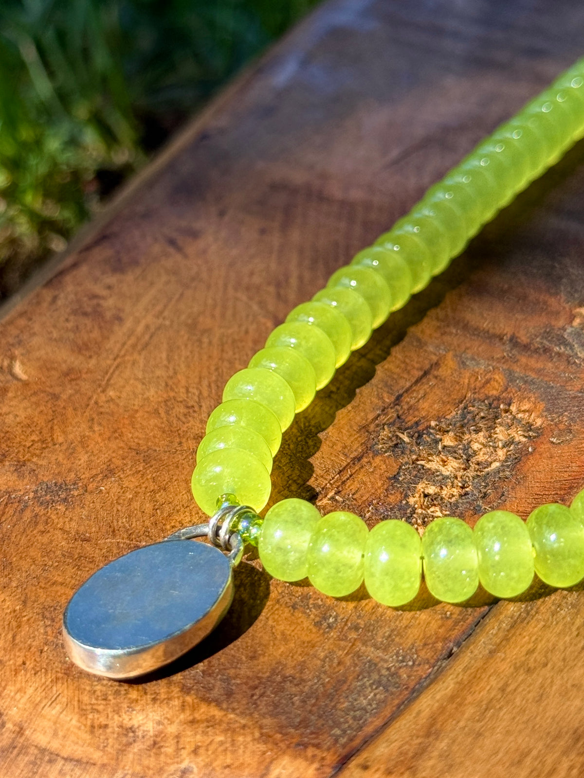 Neon Turquoise Statement Necklace