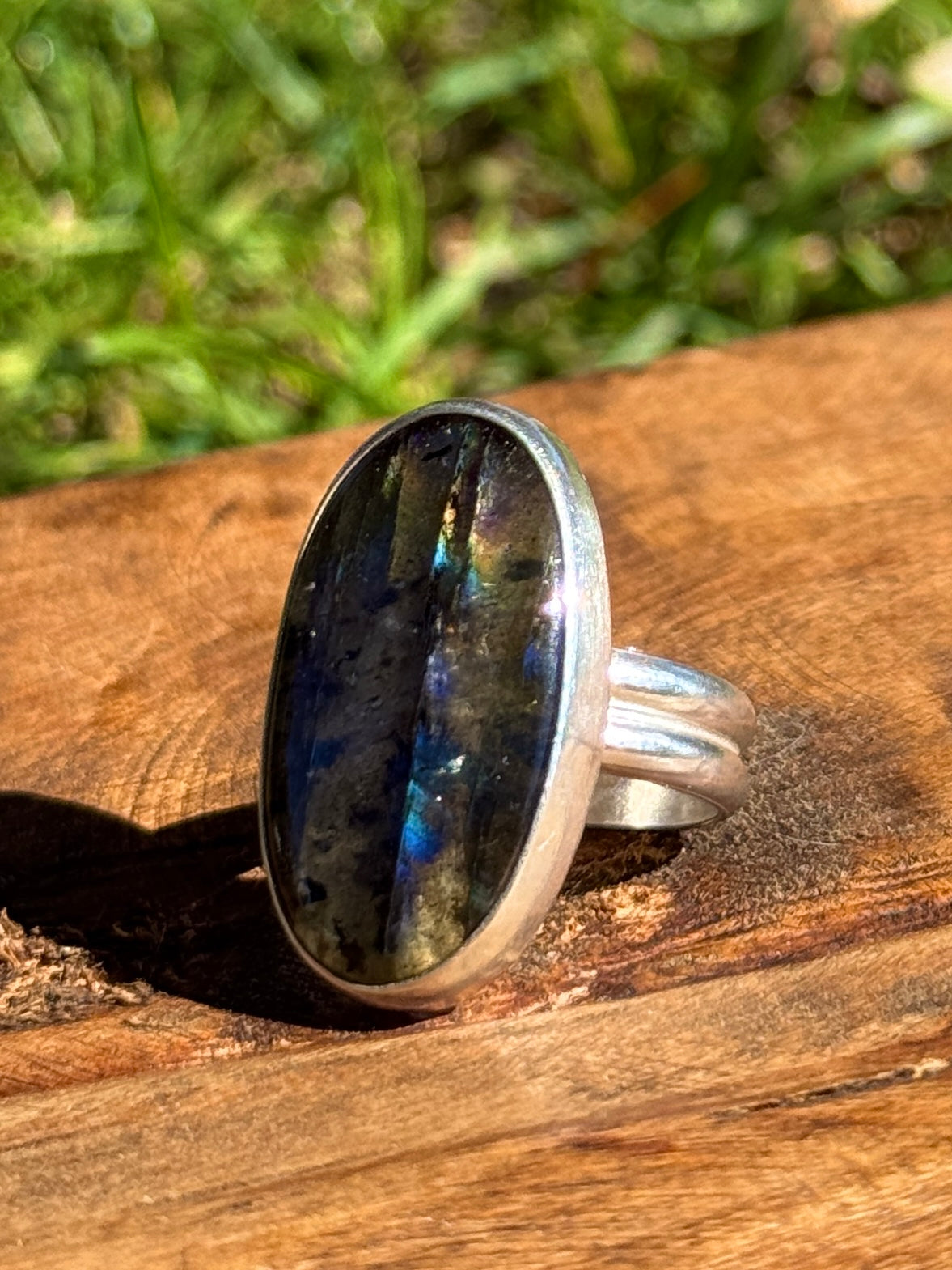 Labradorite Statement Ring