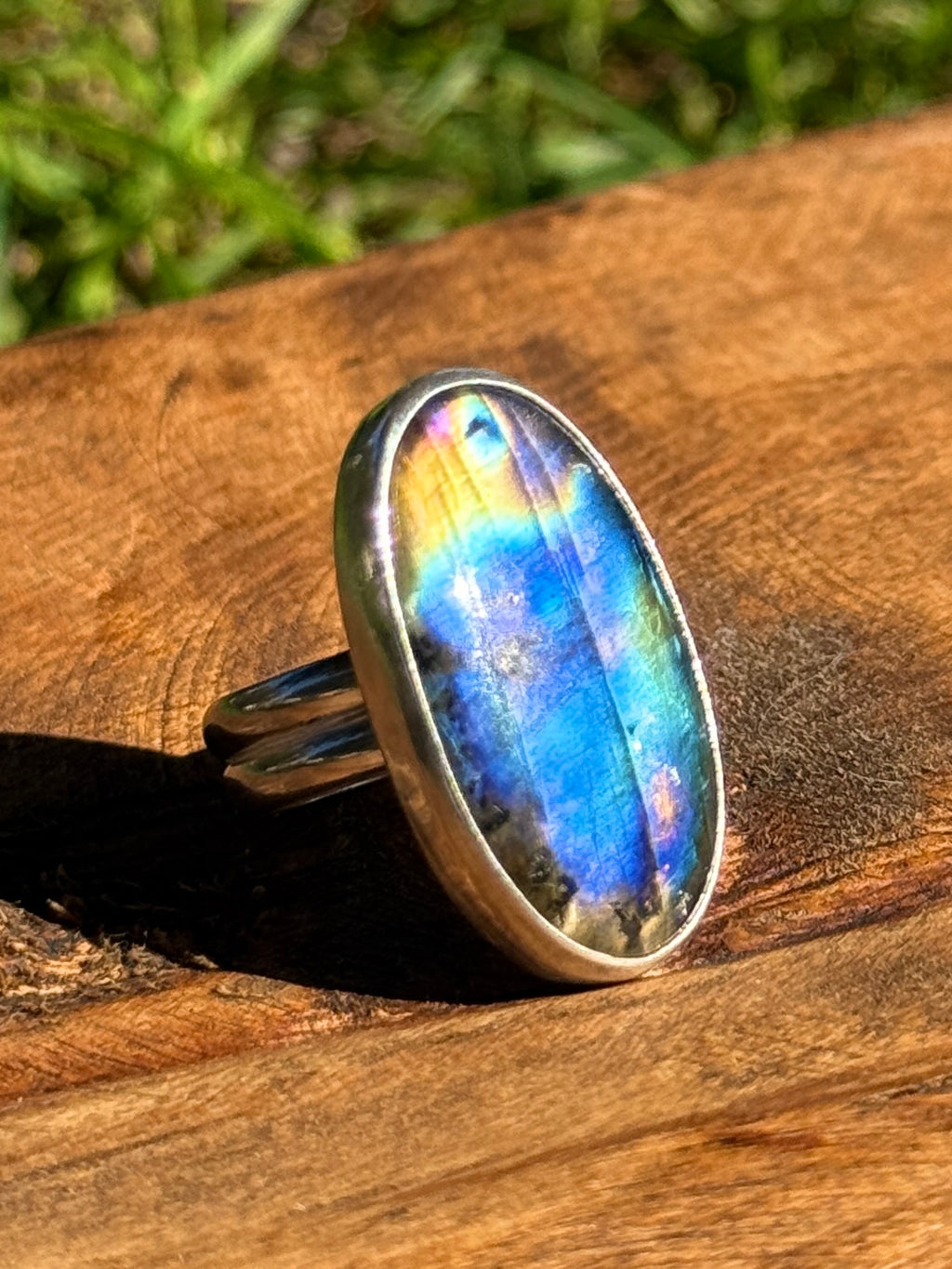 Labradorite Statement Ring
