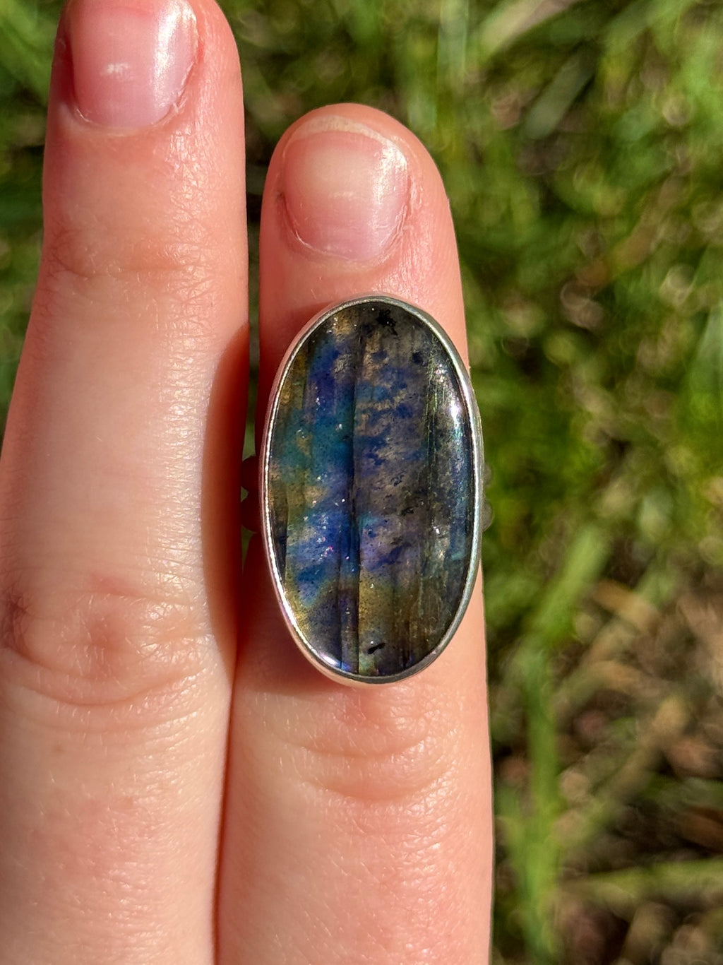 Labradorite Statement Ring