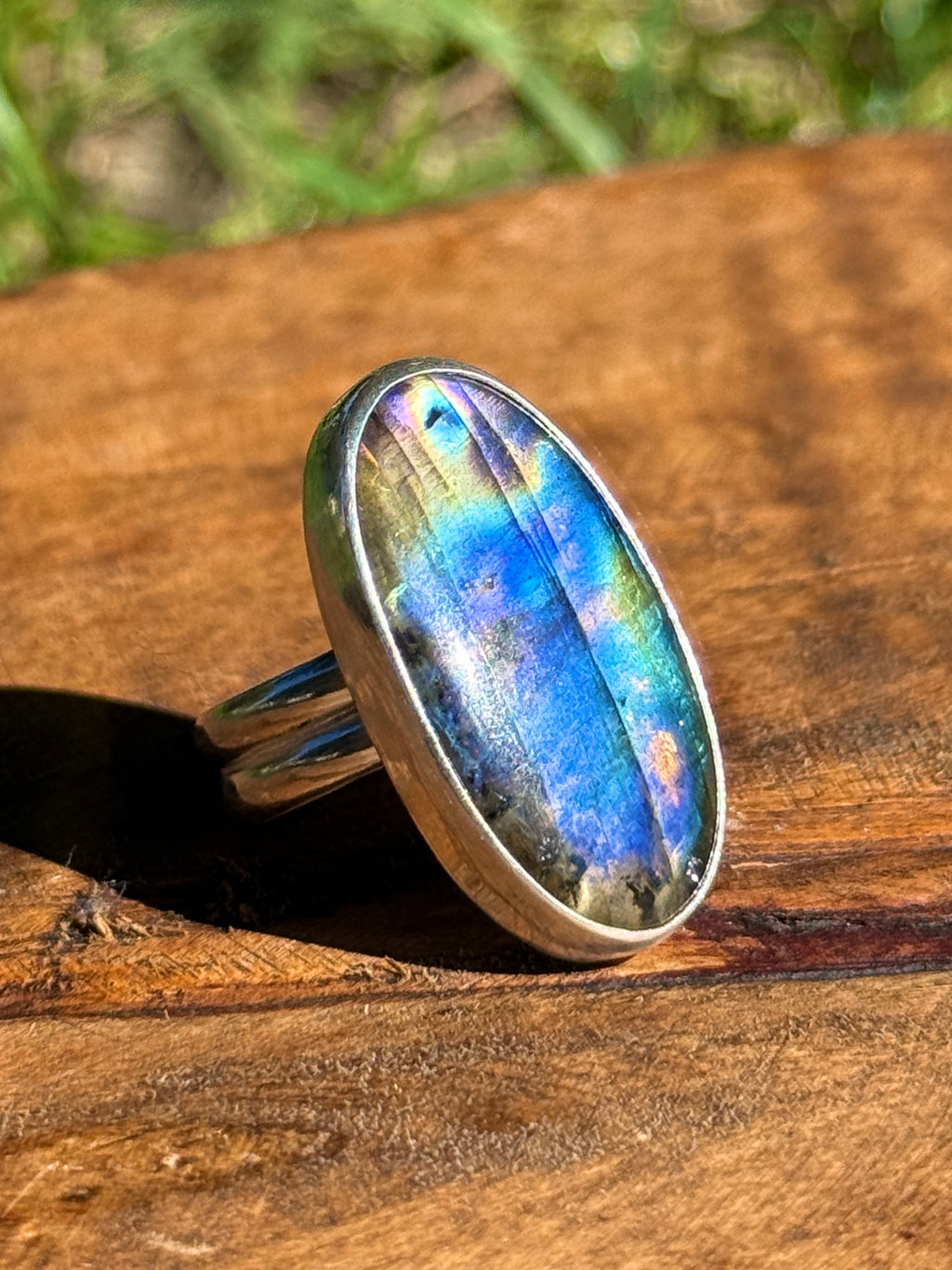 Labradorite Statement Ring
