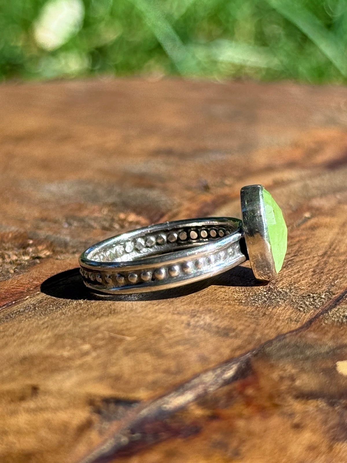 Green Kyanite Ring