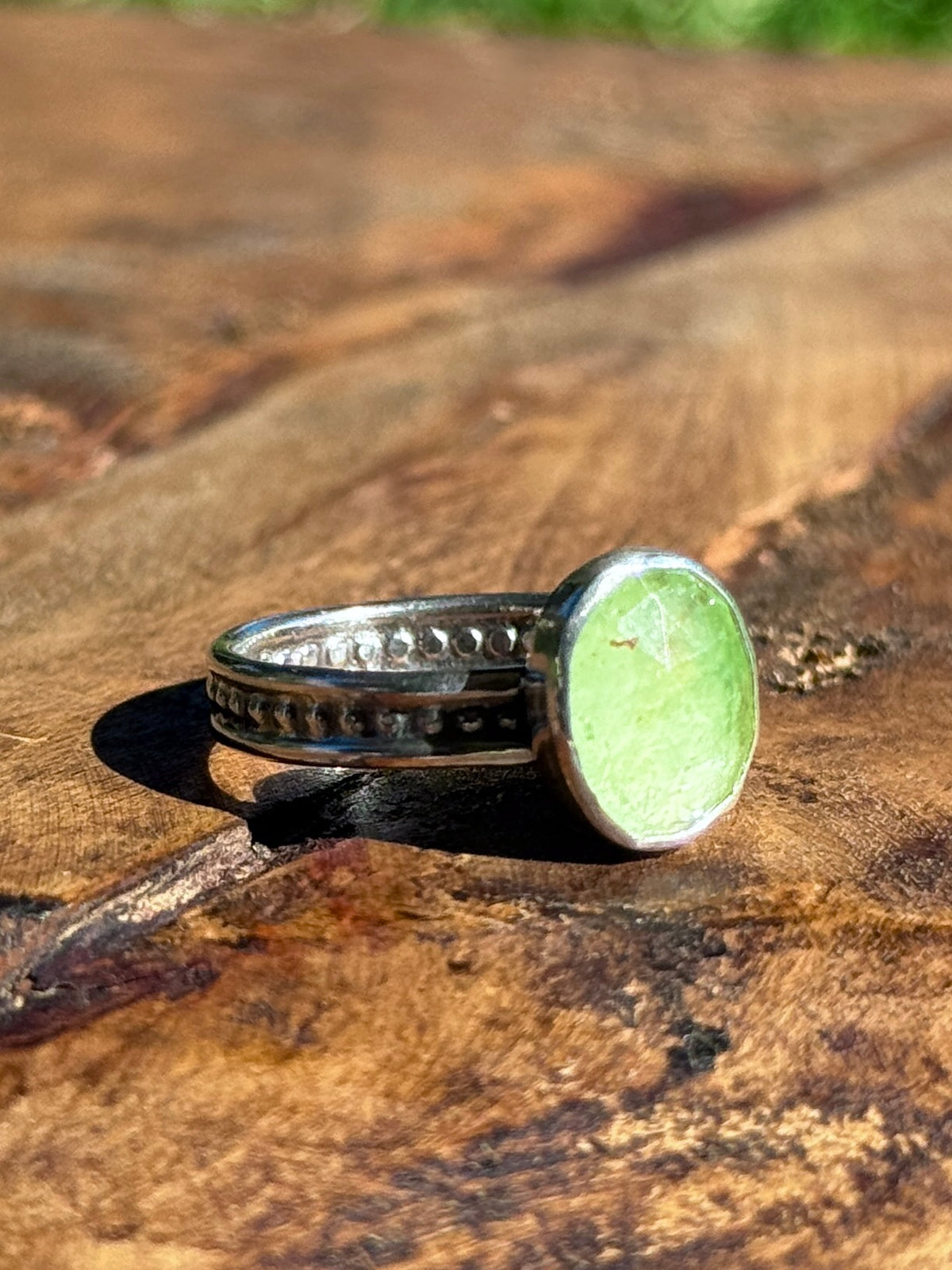 Green Kyanite Ring