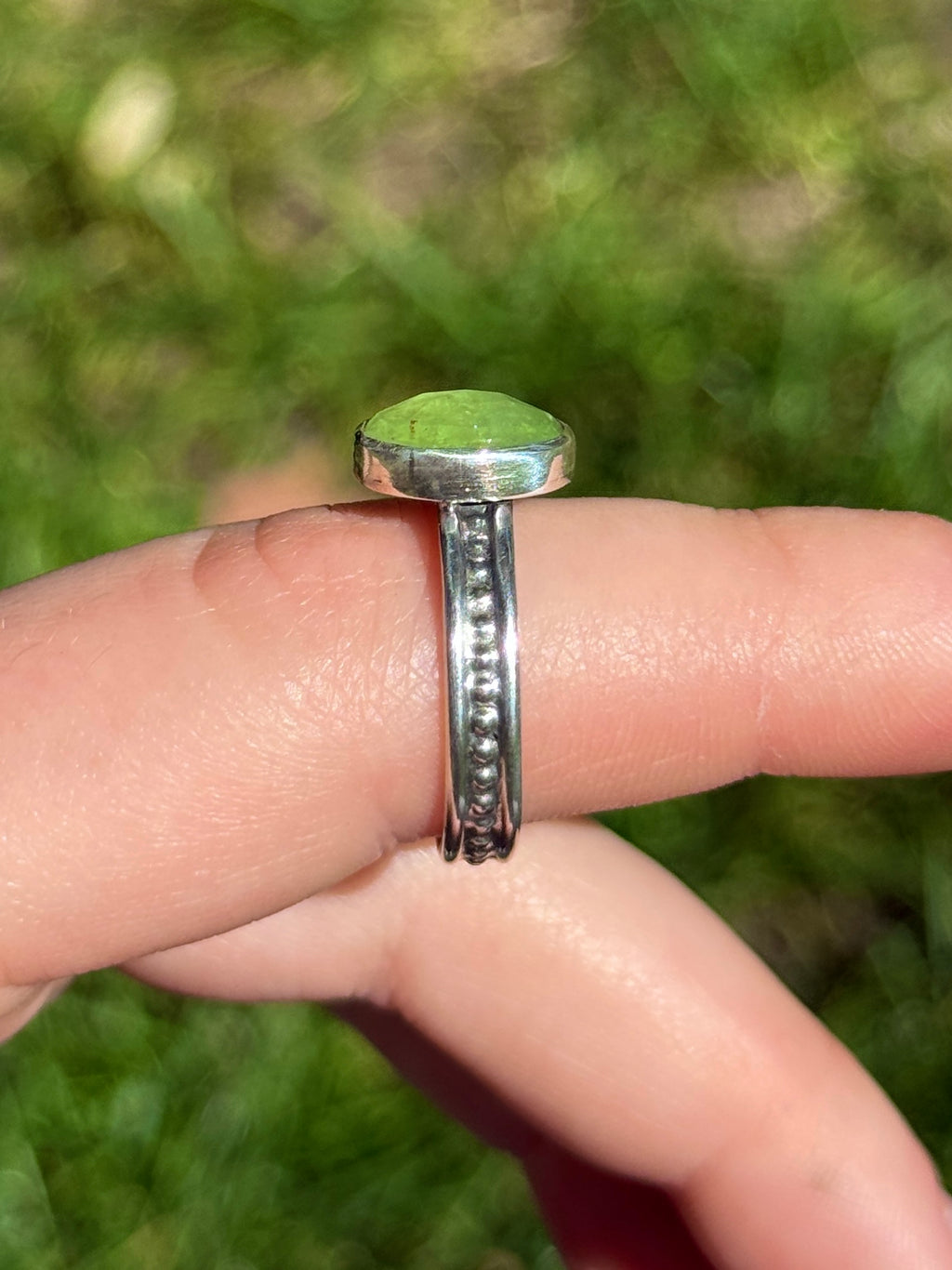 Green Kyanite Ring