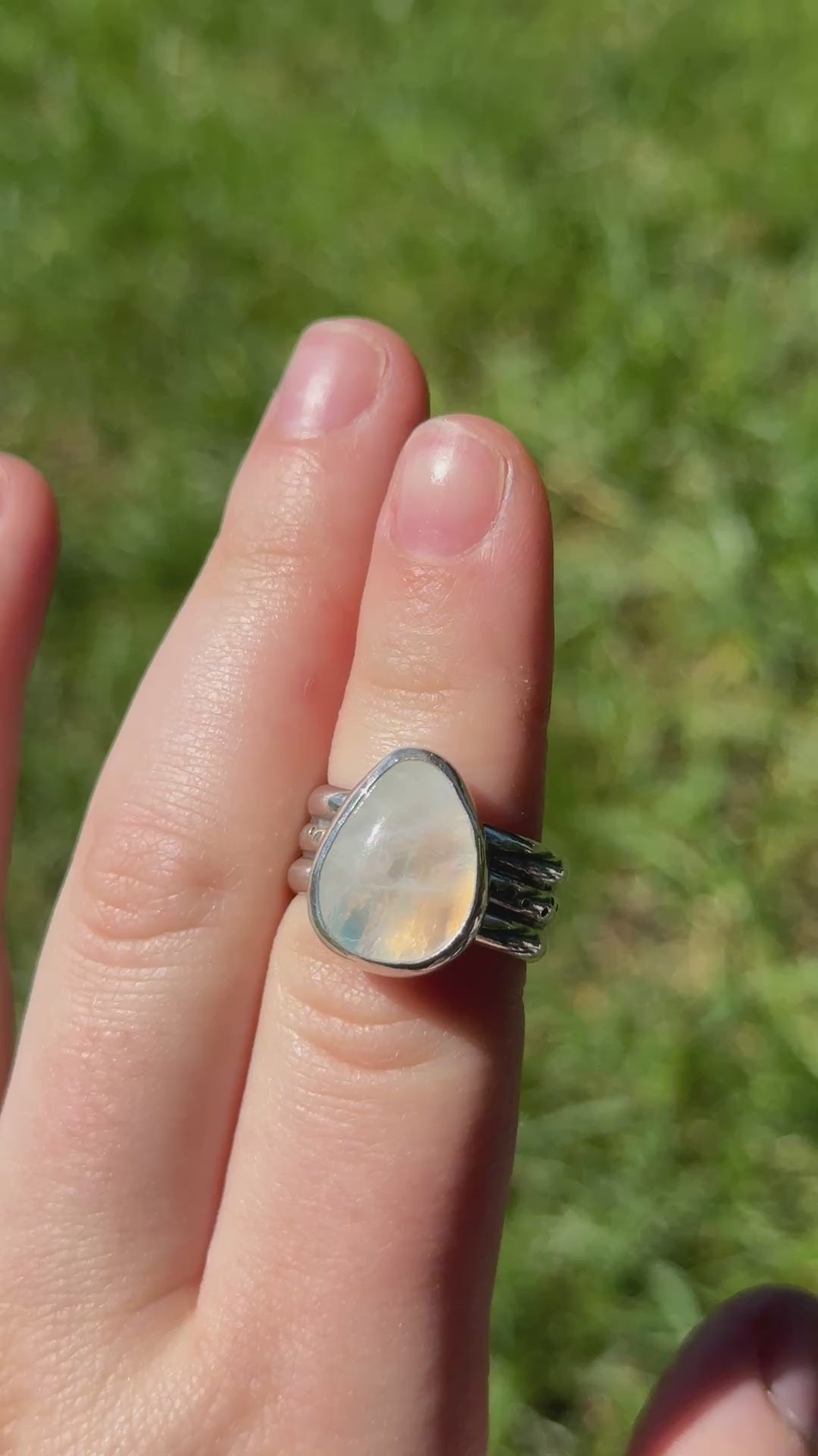 Chunky Moonstone Ring