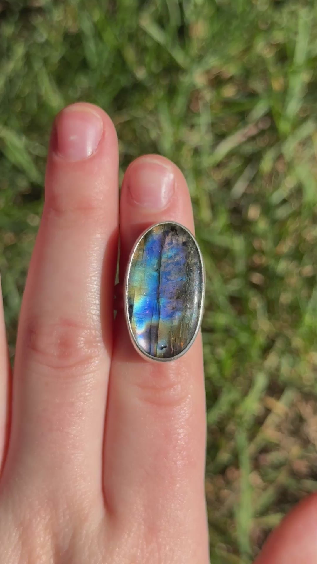 Labradorite Statement Ring